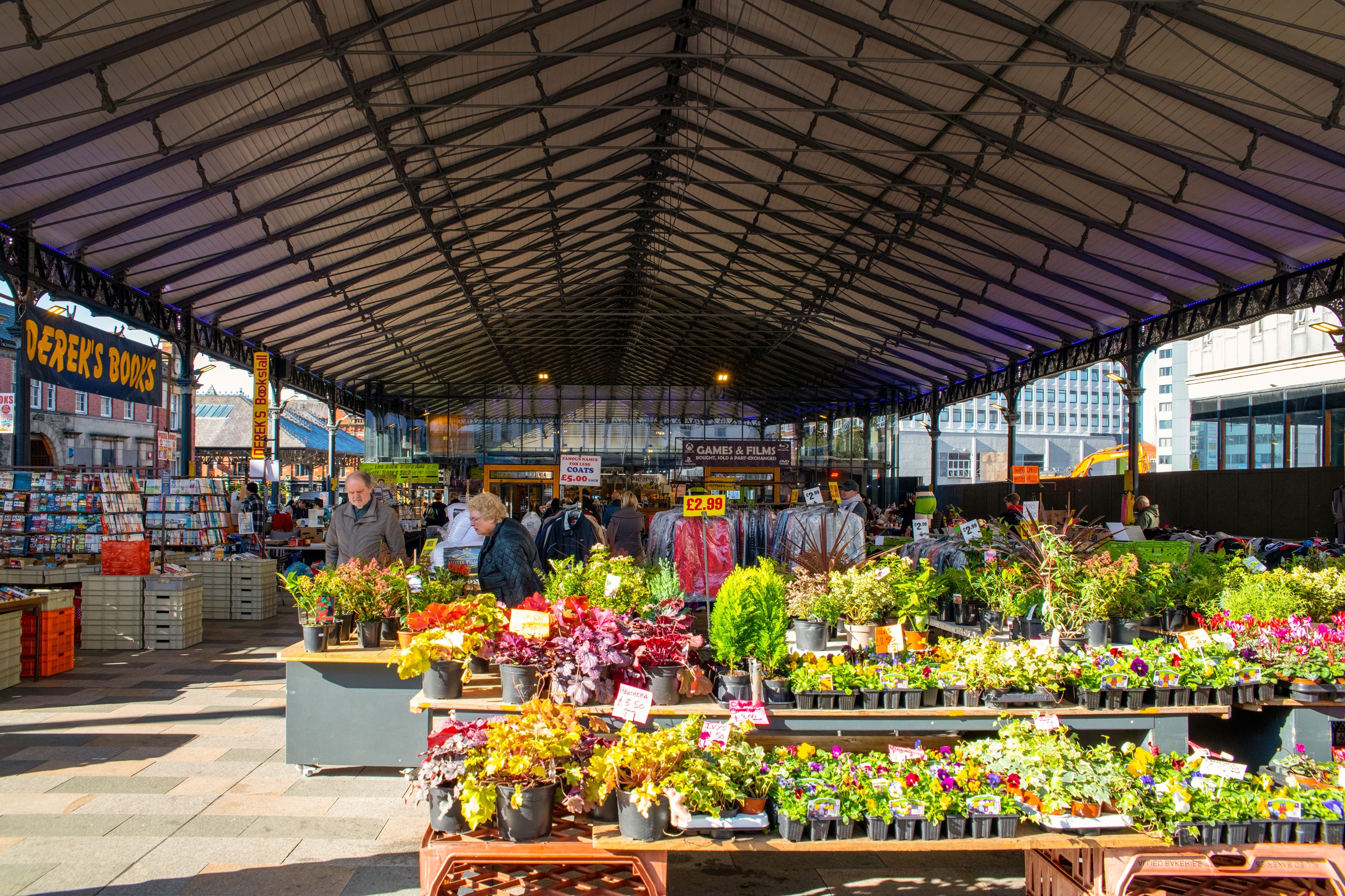 local area market place in Preston 