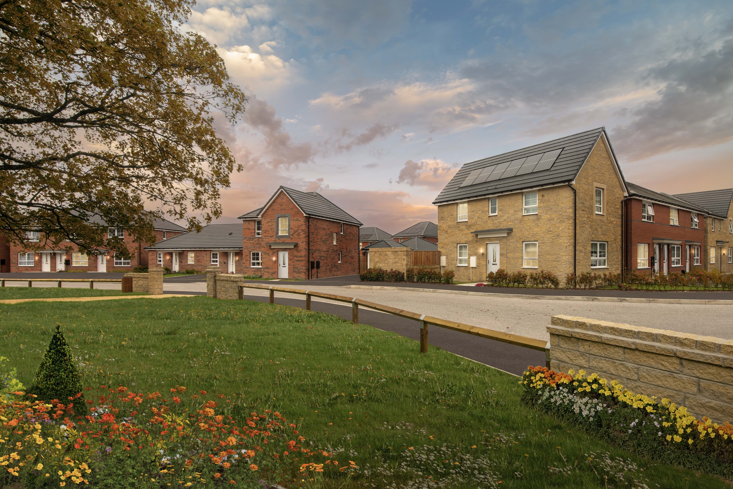 Autumnal street scene