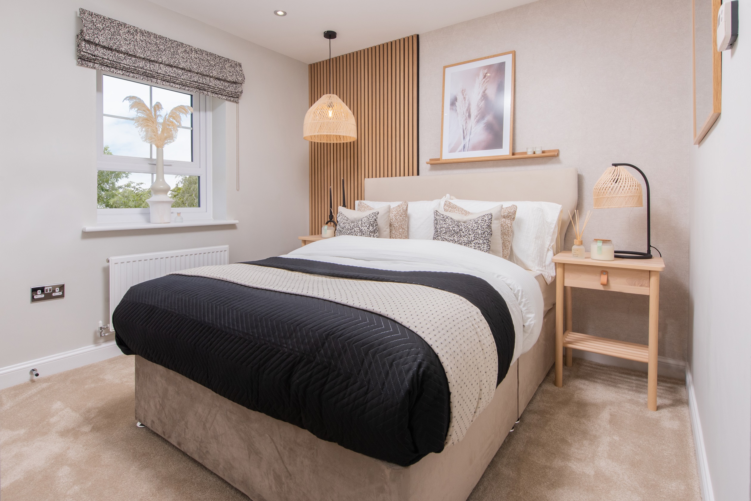 Internal image of the Ellerton second double bedroom 