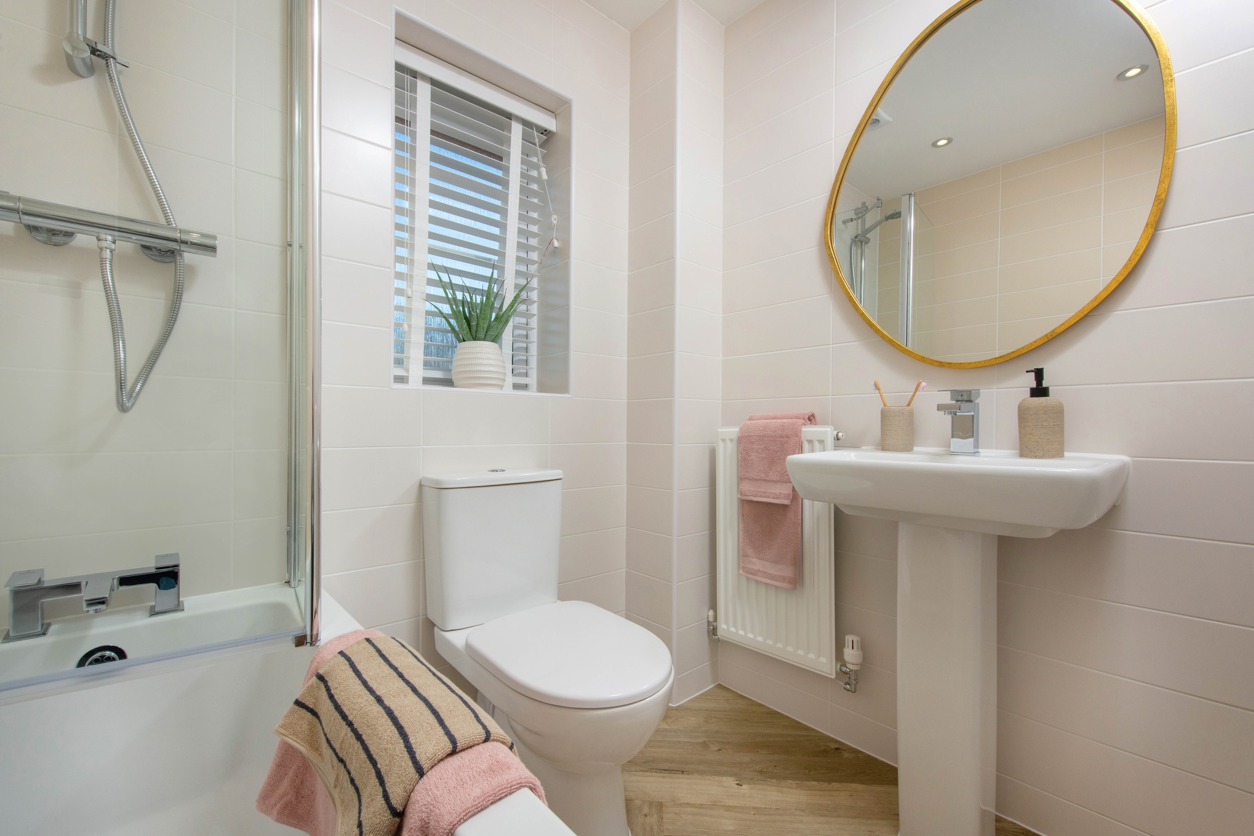 Internal image of the bathroom in the Ellerton 3 bedroom home 