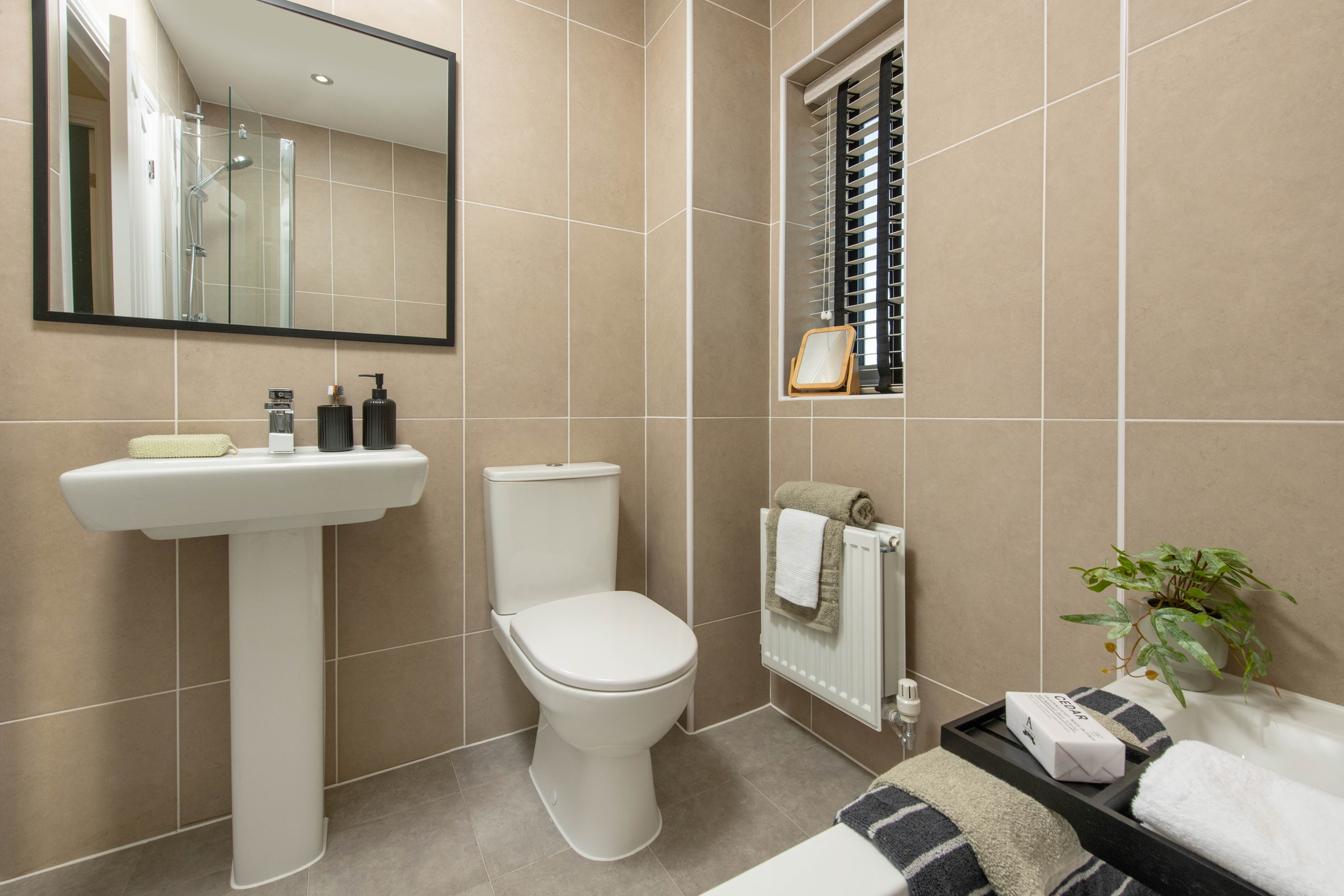 Internal image of the bathroom in the Kingsville 3 bedroom home 