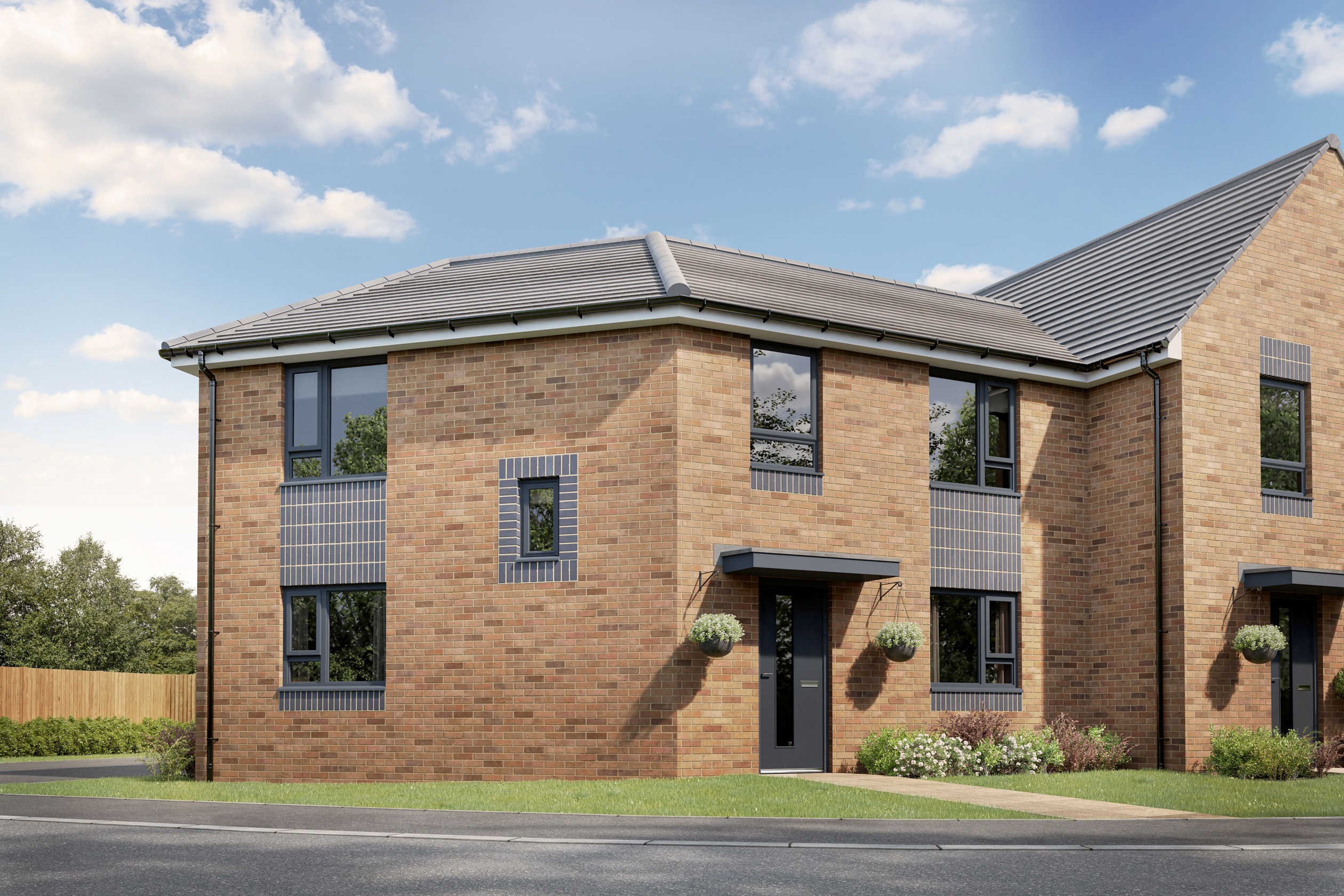 External CGI image of the Lutterworth 3 bedroom home 