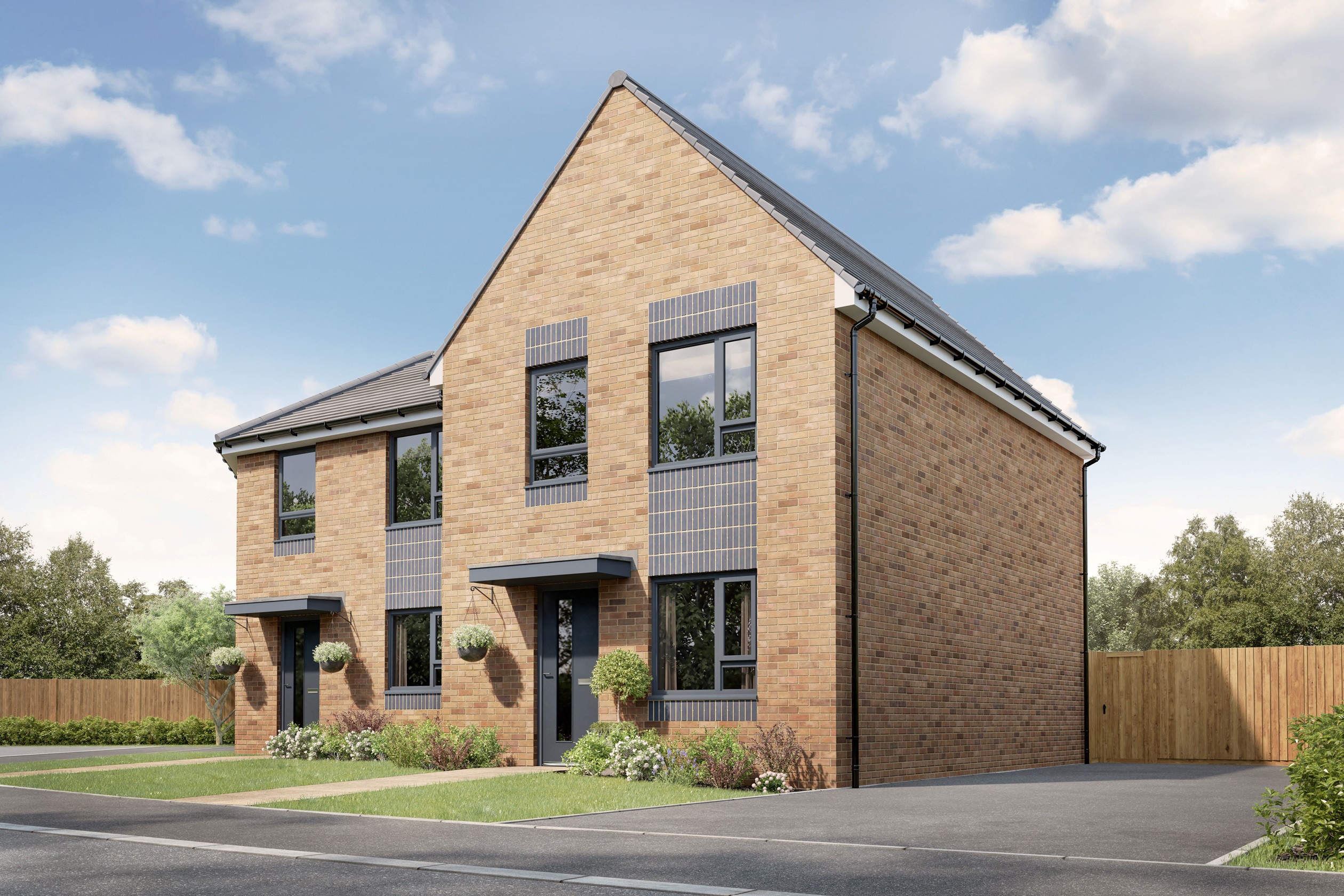 External CGI image of the Maidstone 3 bedroom home 