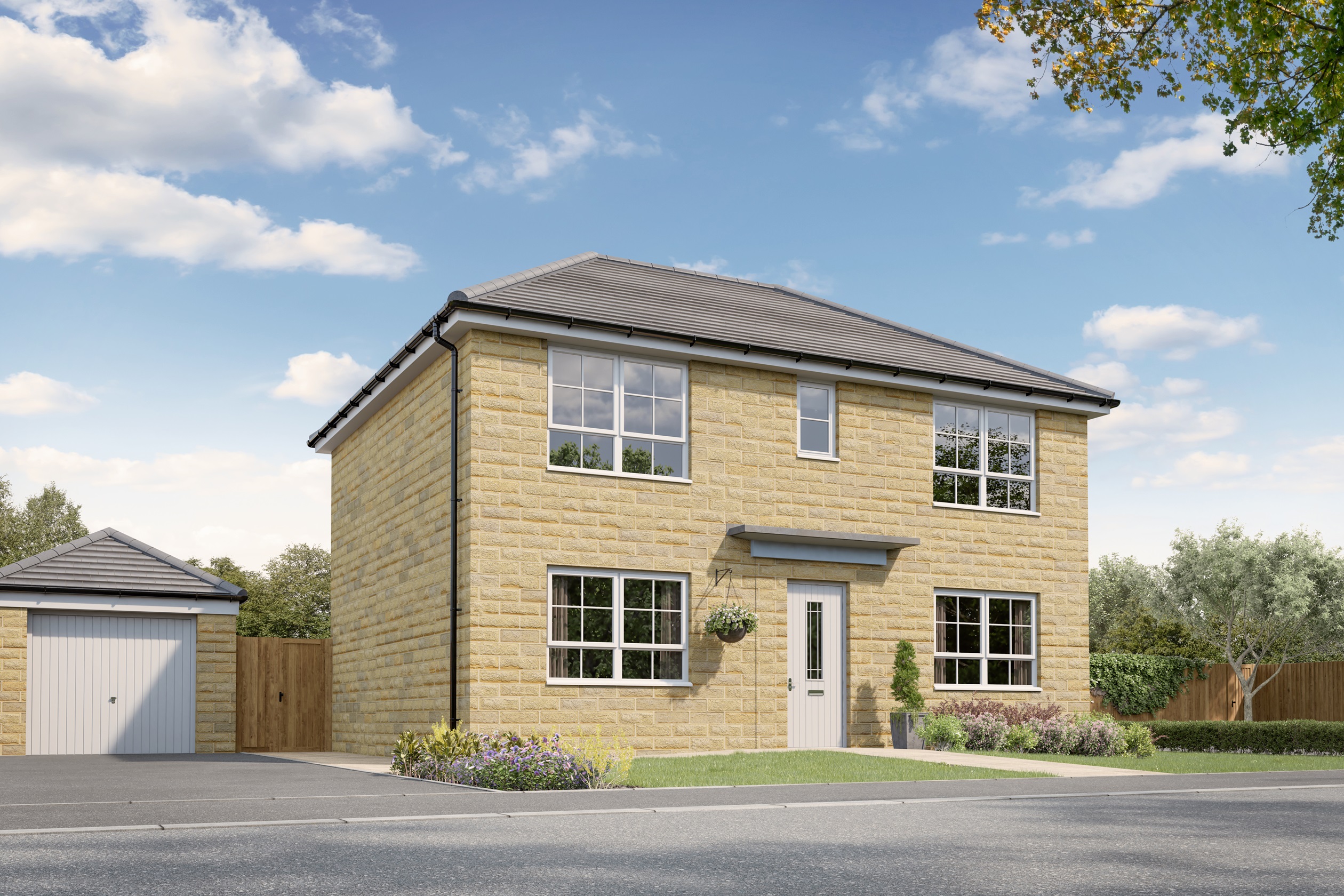 External CGI of the Thornton 4 bed detached home 