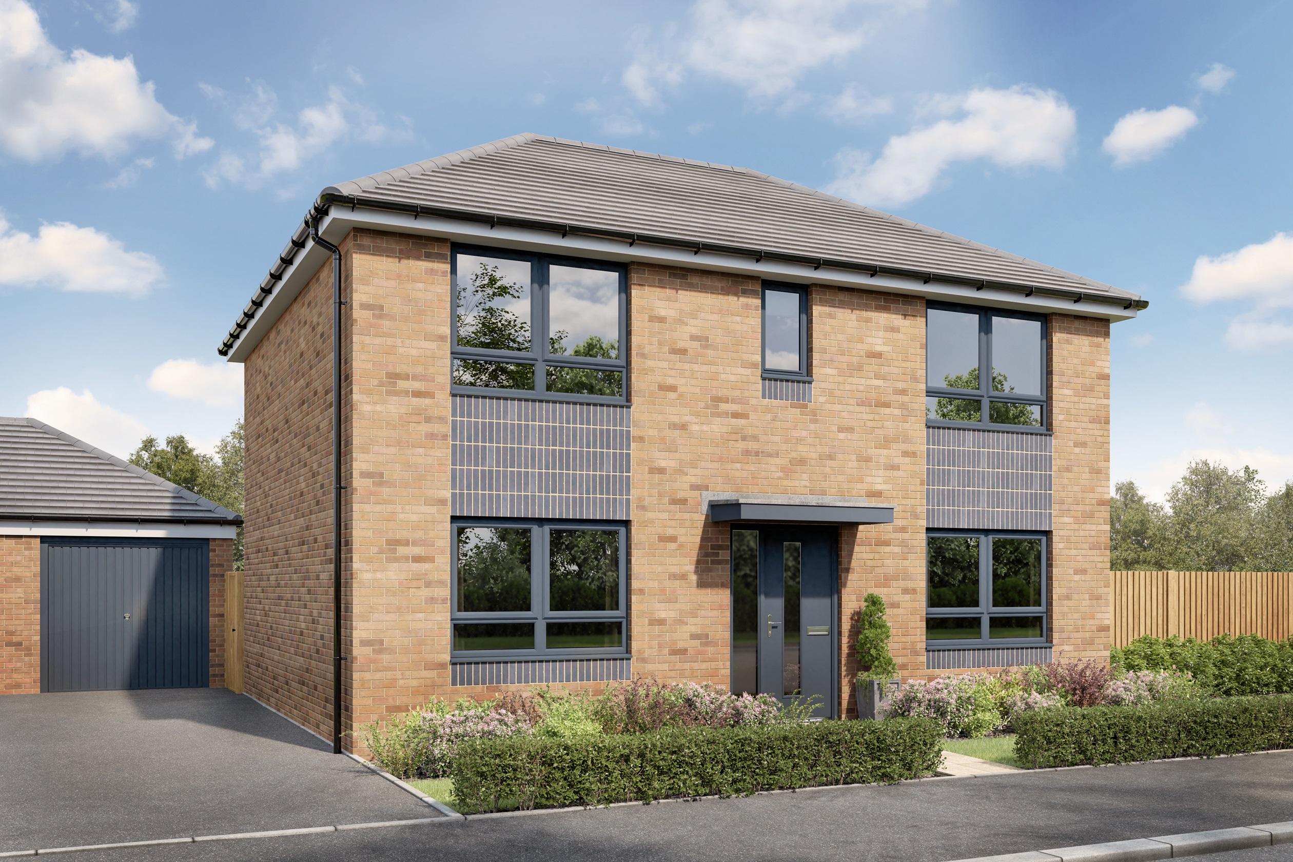CGI External image of the Thornton 4 bedroom home 