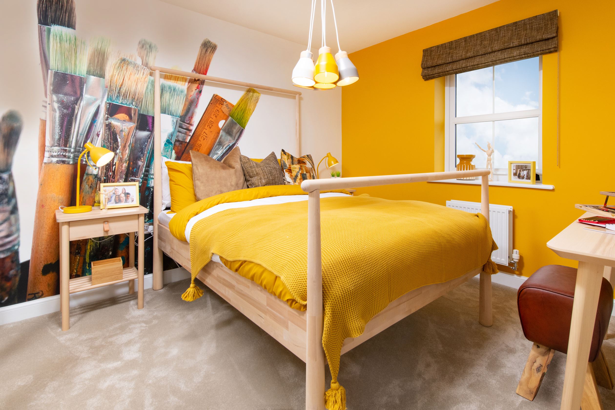 internal image of the fourth bedroom in the Halton 