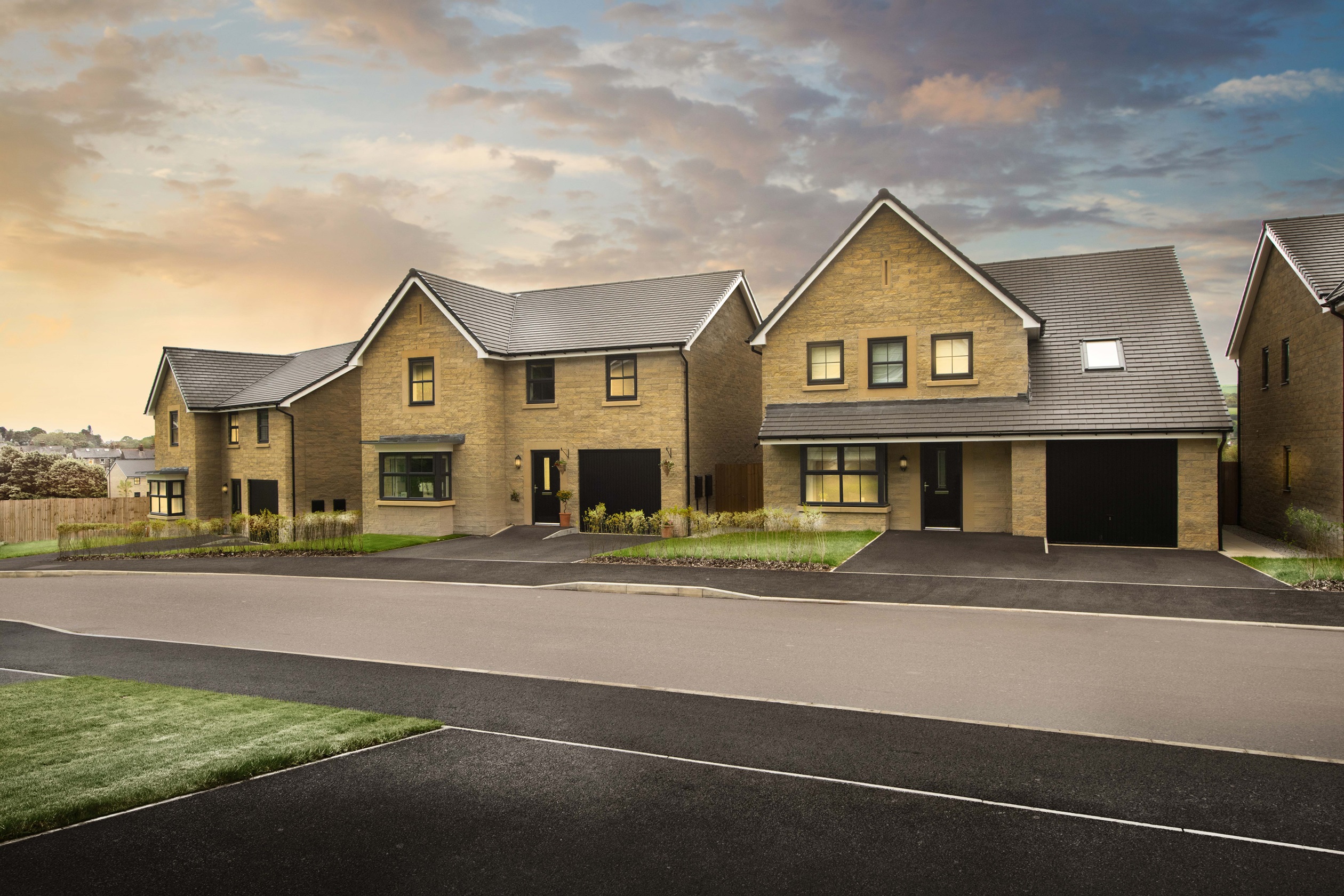 Midshires Meadow frosty street scene 