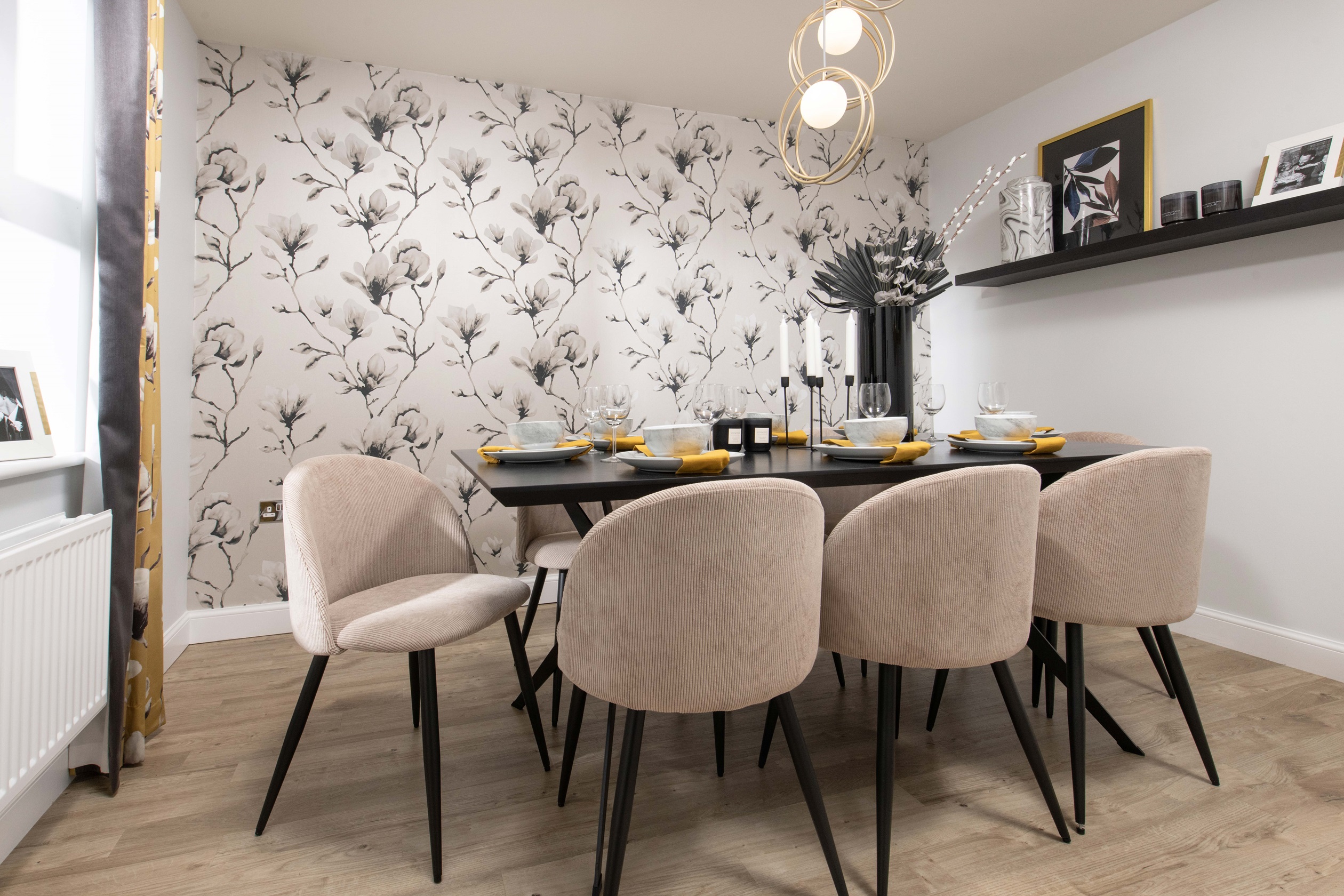 Internal image of the Tamerton dining room 