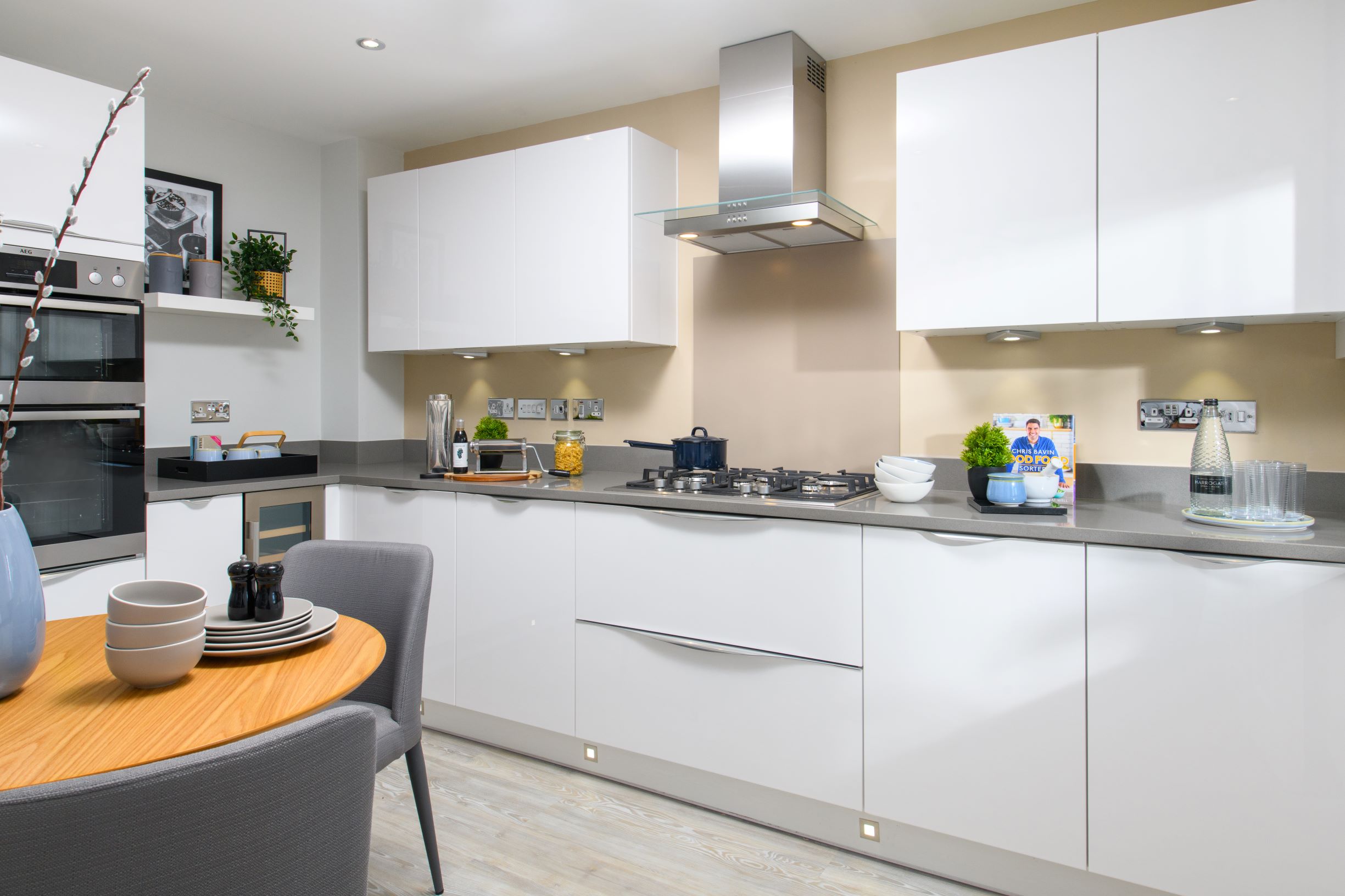 Internal image of the Woodcote 3 storey kitchen 