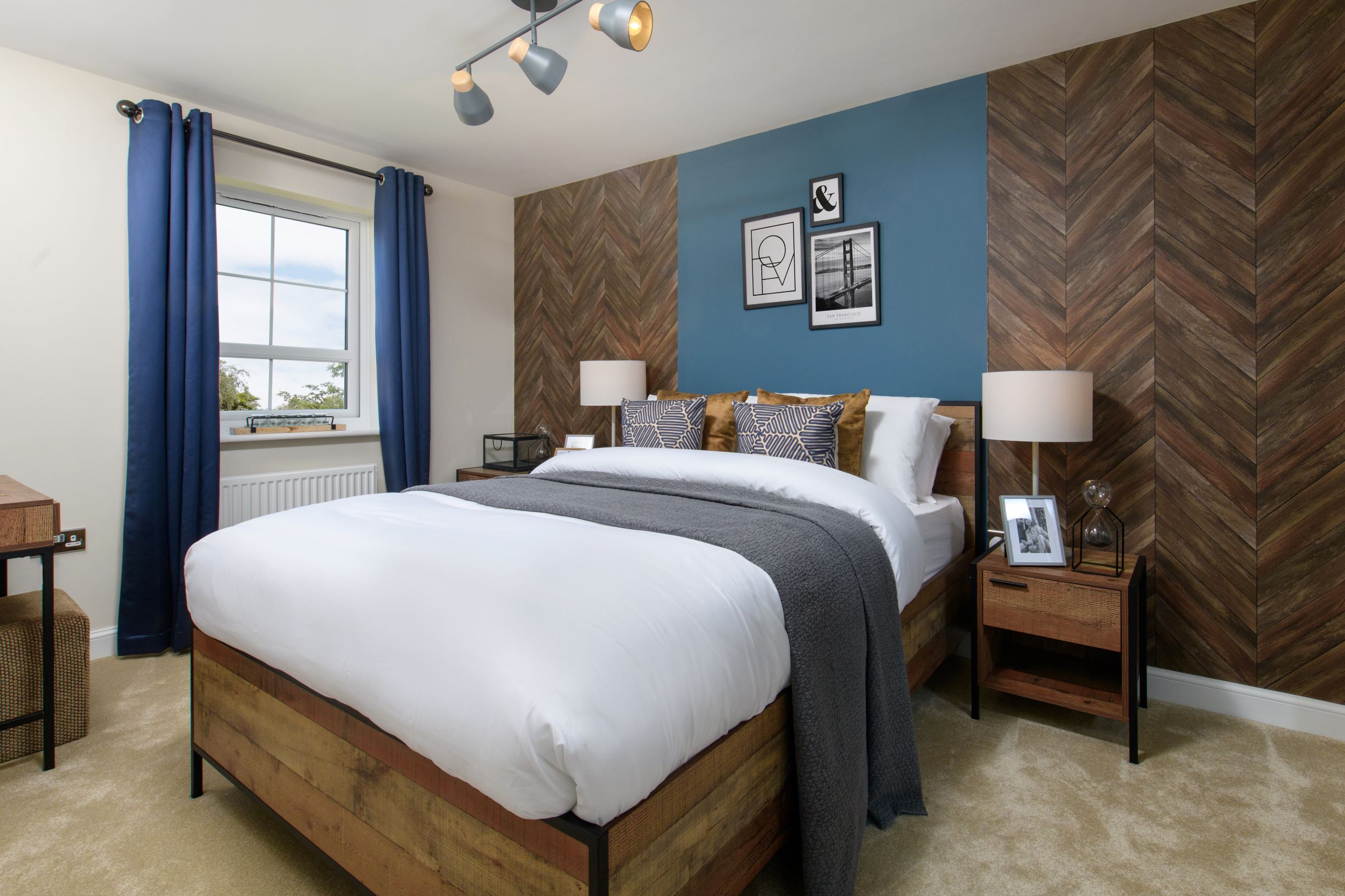 Internal image of the Woodcote 3 storey double bedroom 