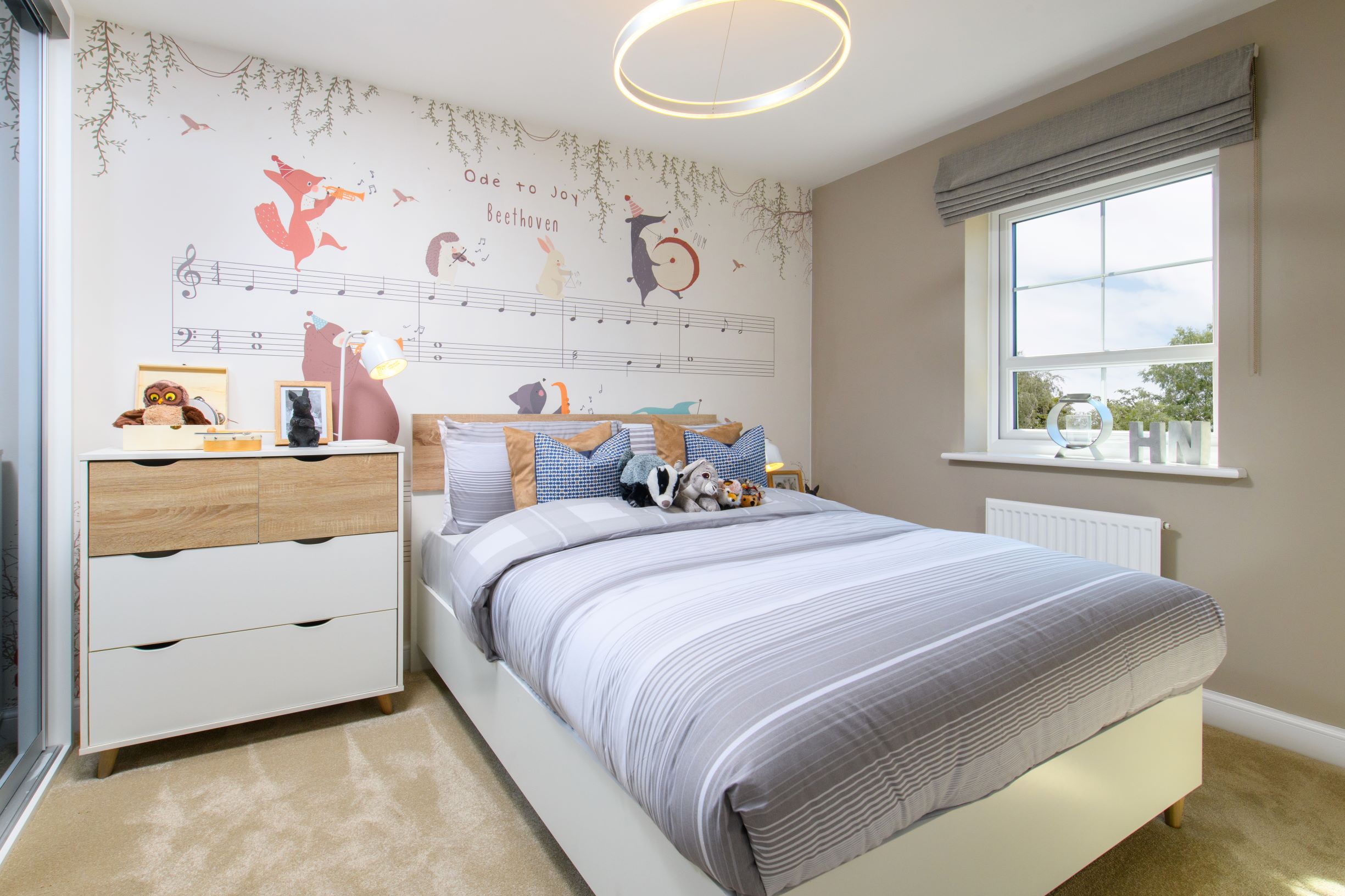 Internal image of the Woodcote 3 storey double bedroom 