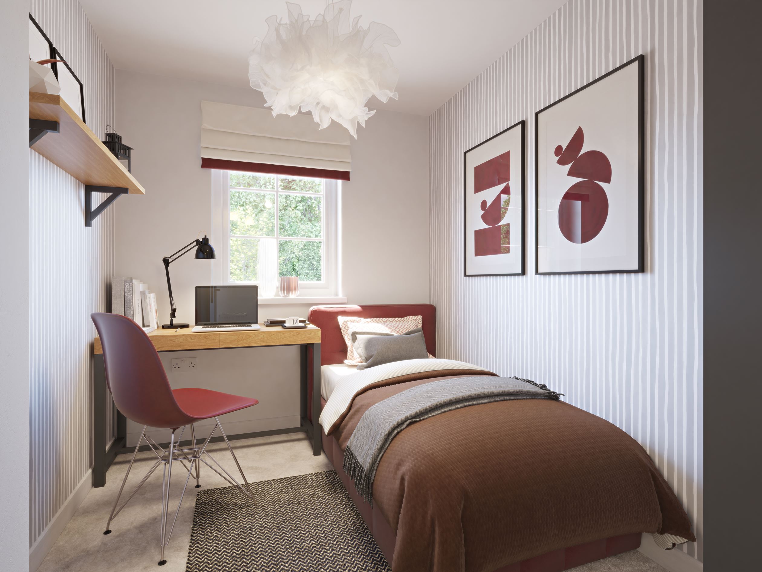 Single bedroom in the Ellerton home 