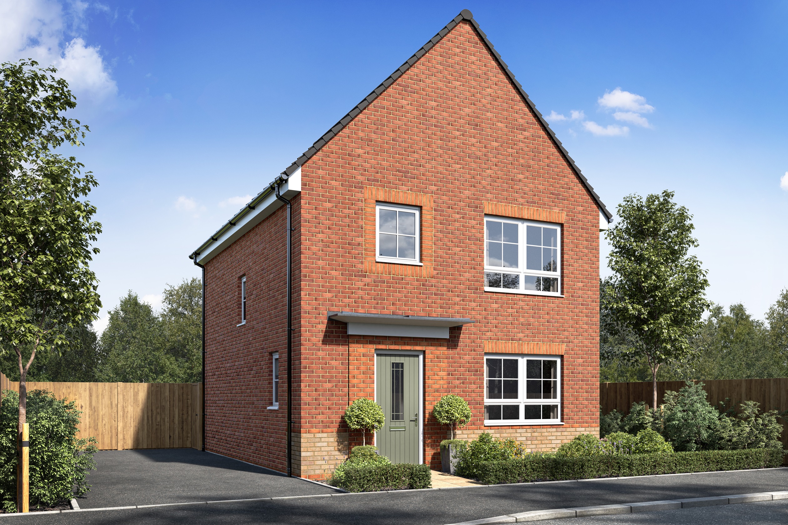 CGI image of the Collaton 3 bedroom home 