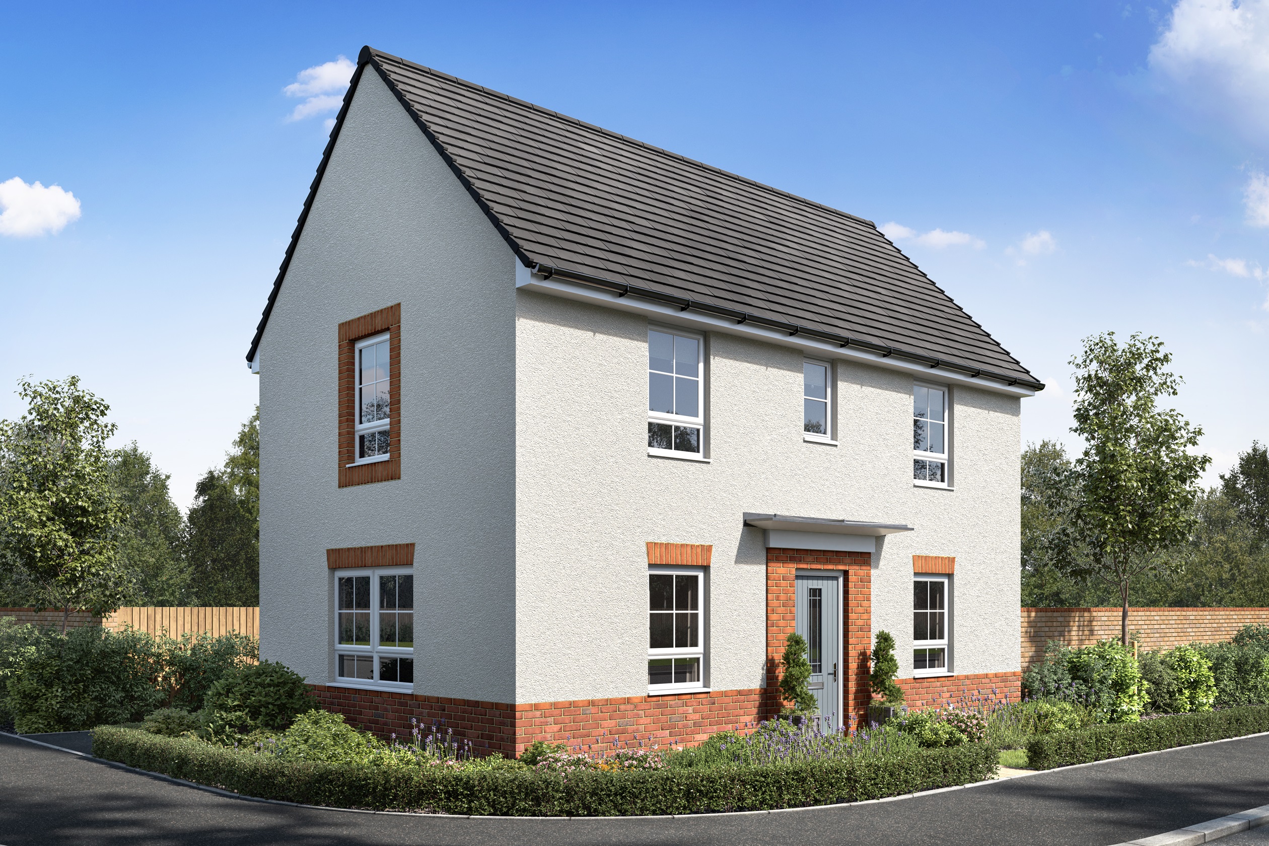 CGI image of the Moresby rendered 3 bedroom home 