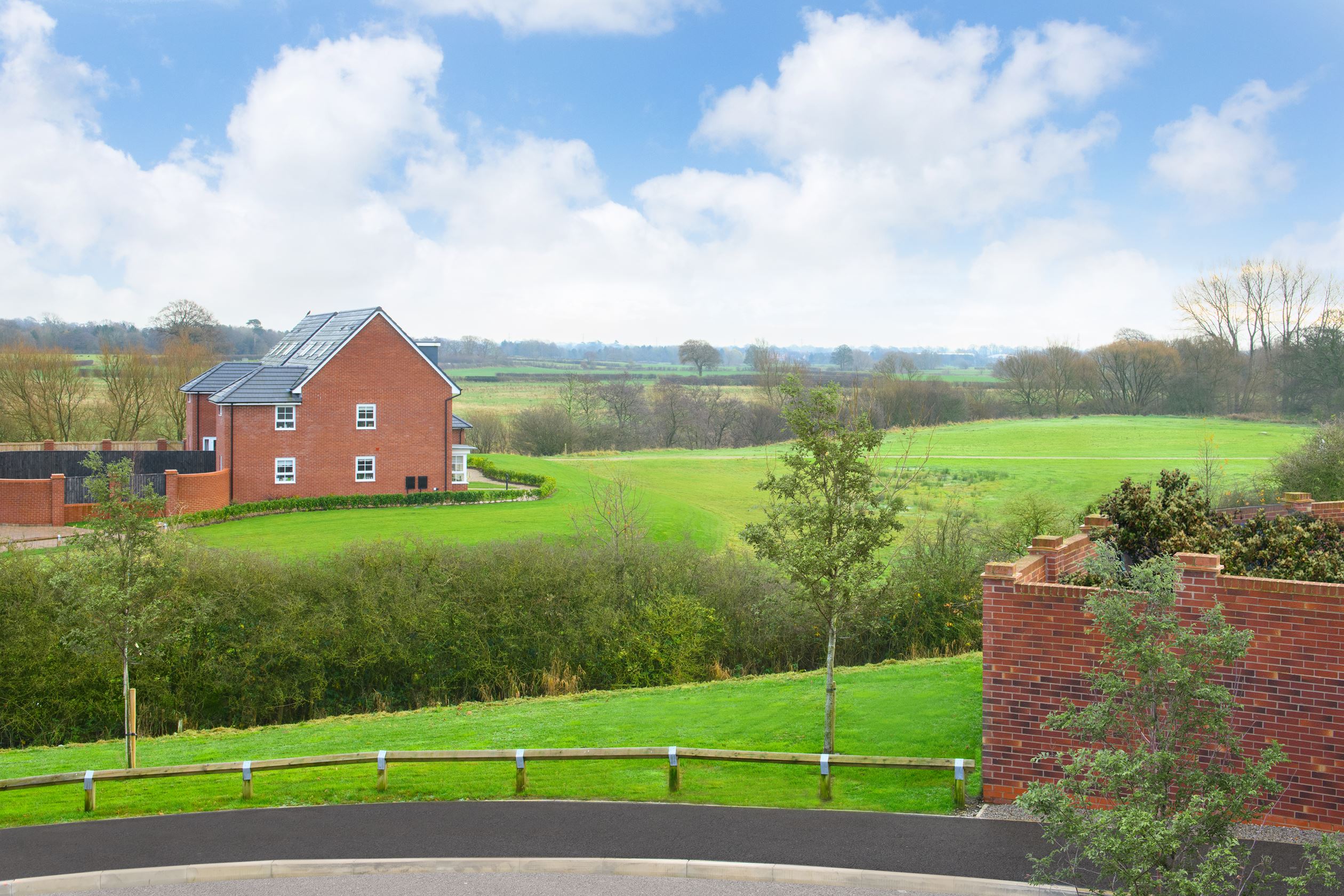 plot 16 the links view from front of house