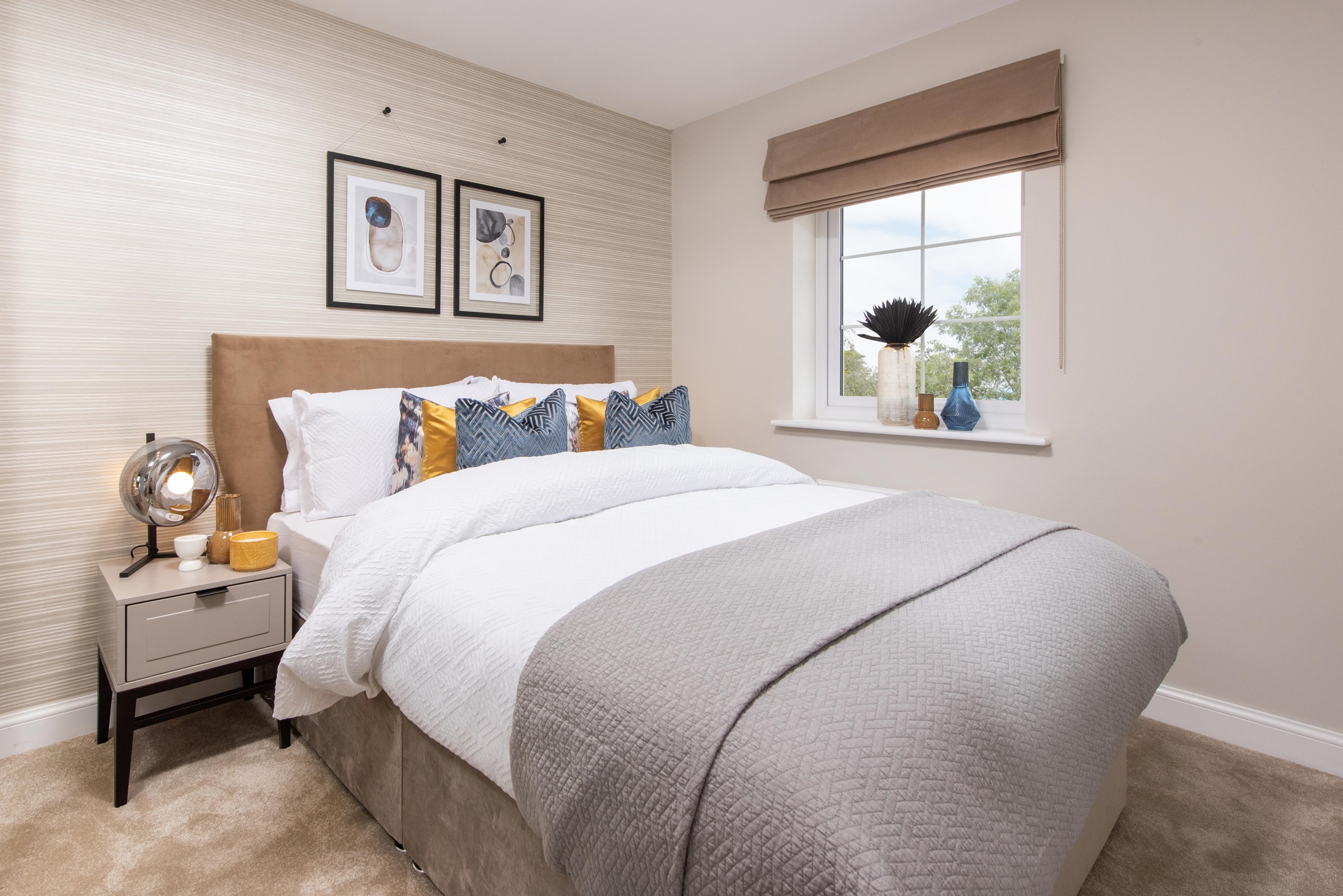 Internal image on the second double bedroom in the Ellerton 