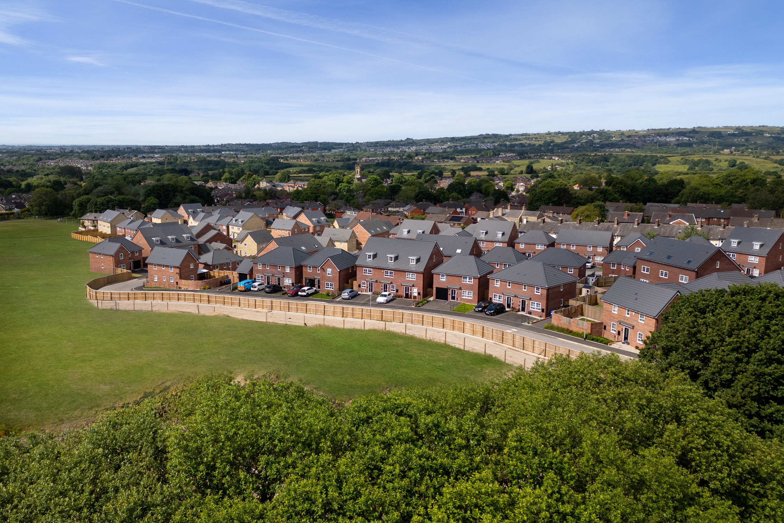 Aerial image of Waldmers Wood, Bury 