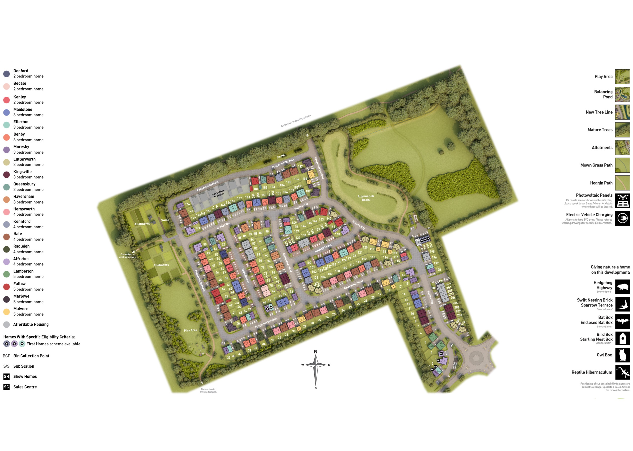Hollygate Green site plan