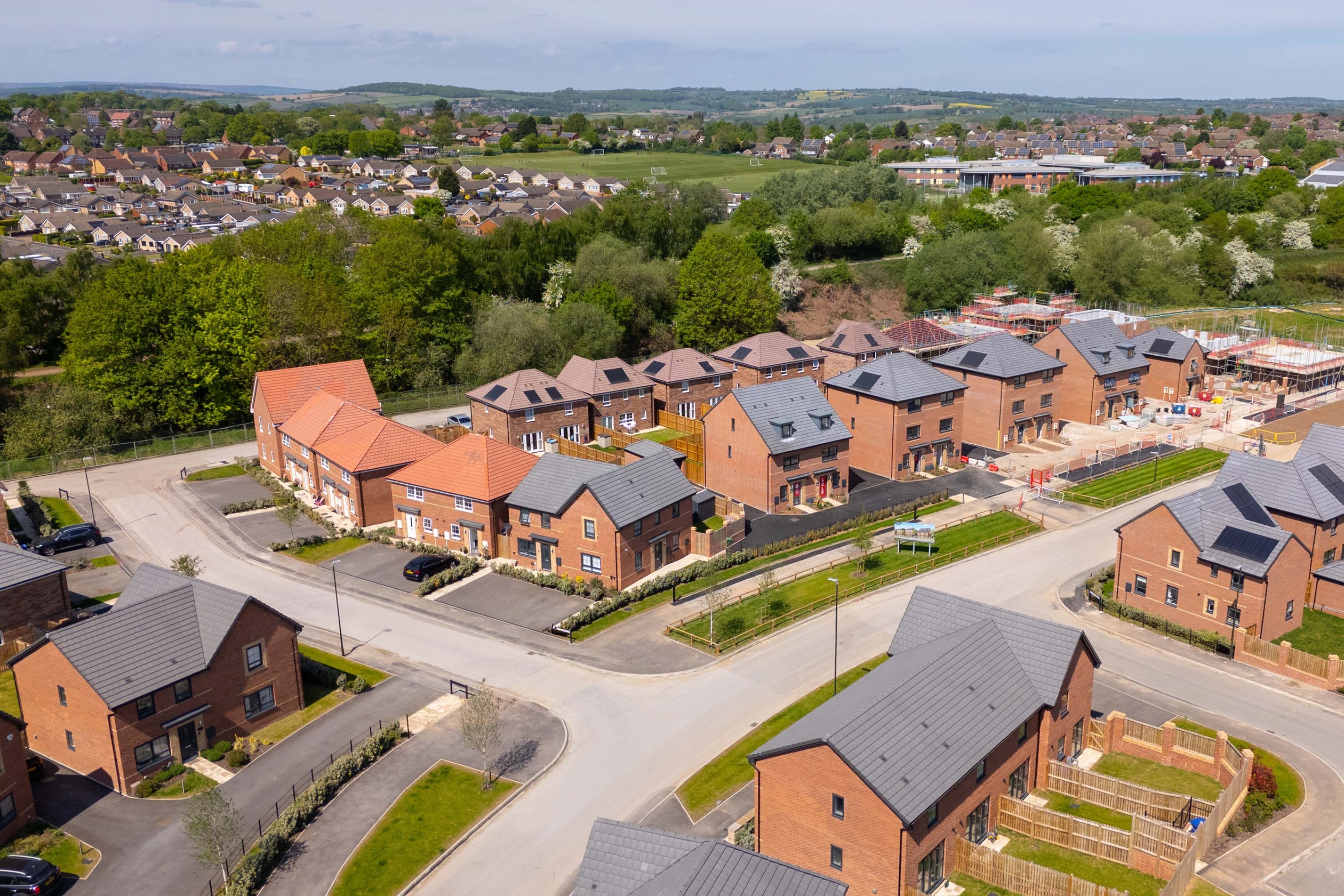 Drone Image of The Spires Chesterfield