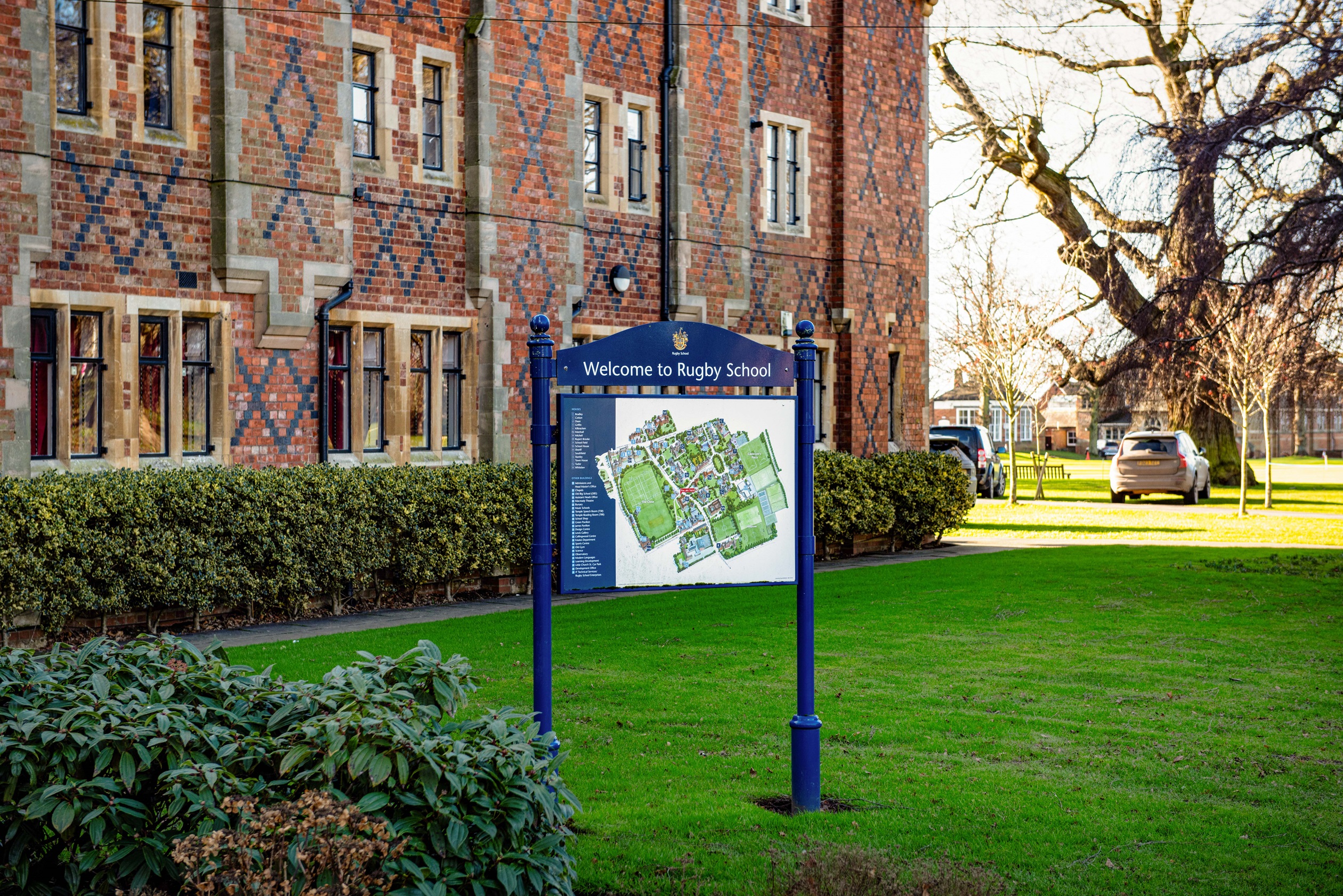 Rugby school sign