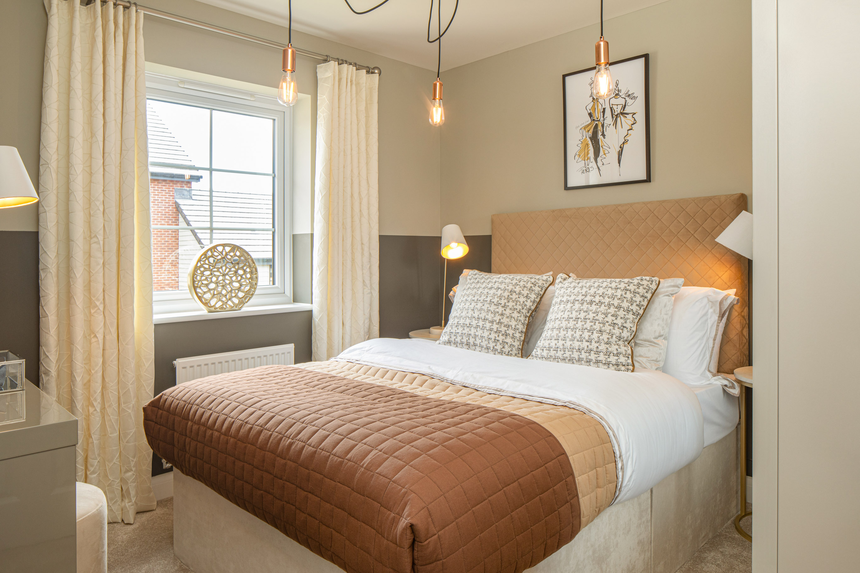 Second bedroom in the Chester 4 bedroom home