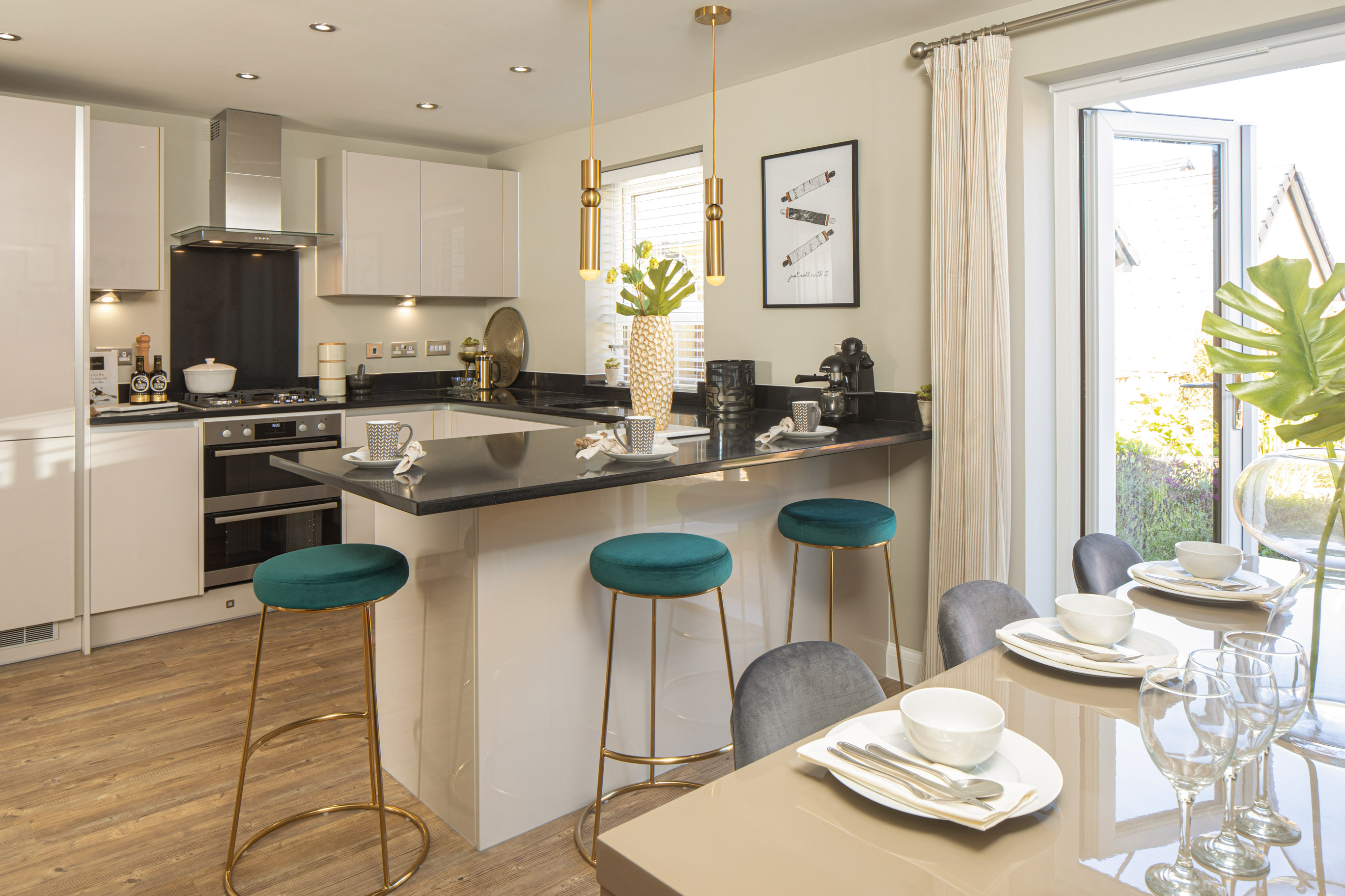 Open plan kitchen in the Chester 4 bedroom home 