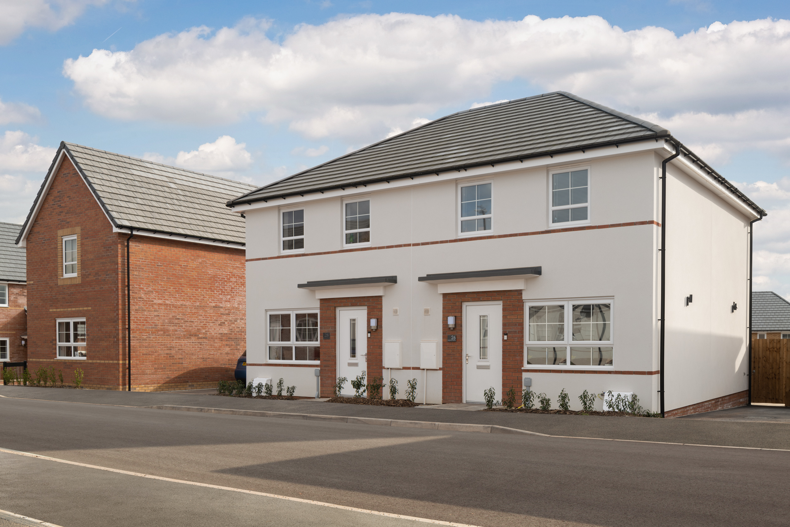 Outside view of the Maidstone three bedroom semi detached home