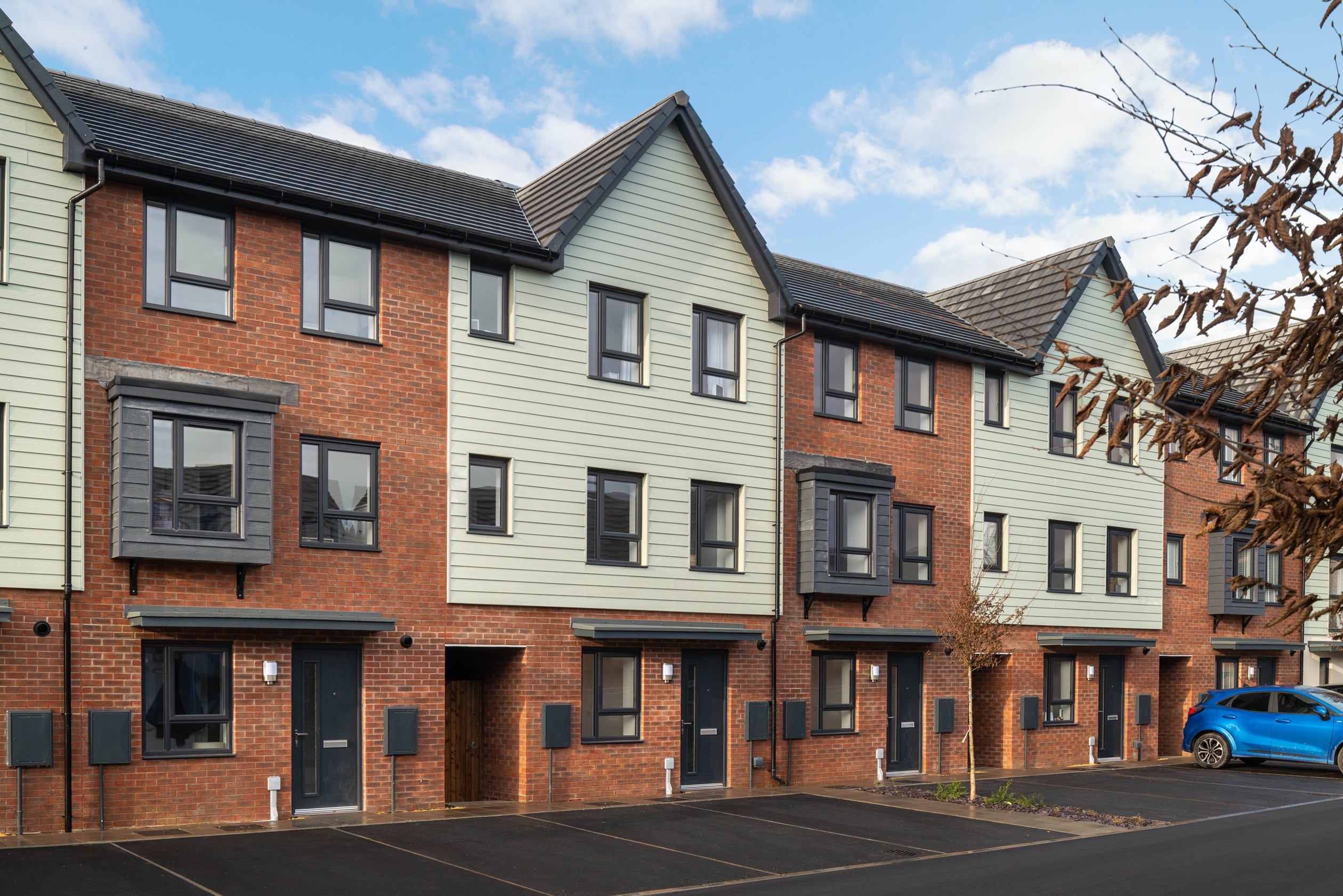 Outside view of the Haversham 4 bedroom terraced home