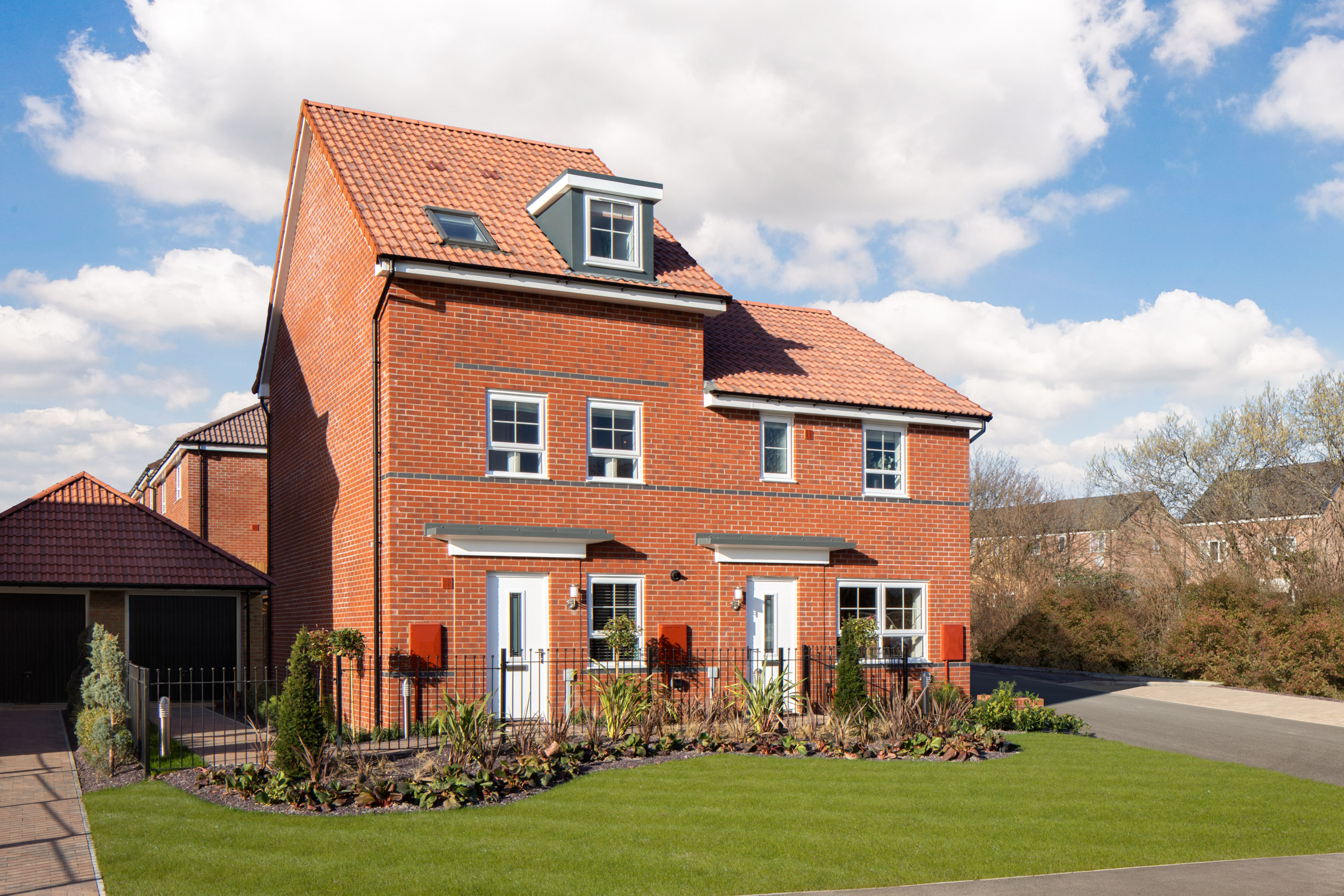 Outside view of the Norbury and Ellerton homes