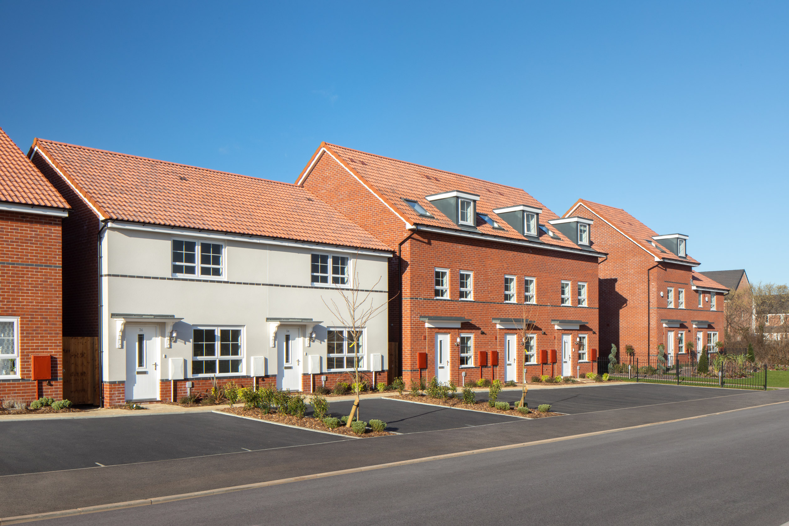 Merlin Gate Barratt streetscene outside view