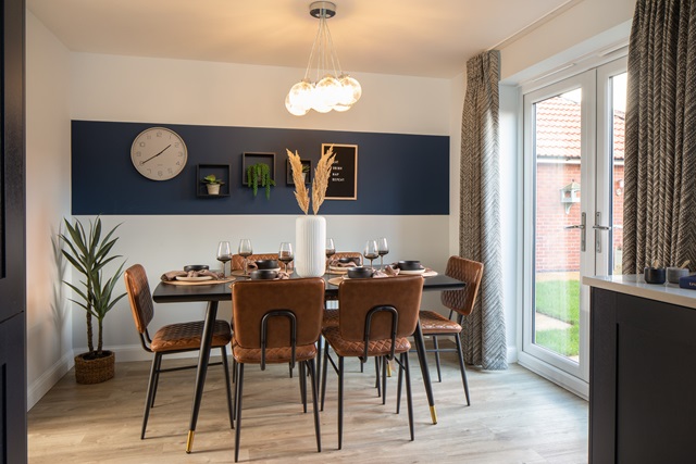 Dining area in the Ellerton three bedroom home