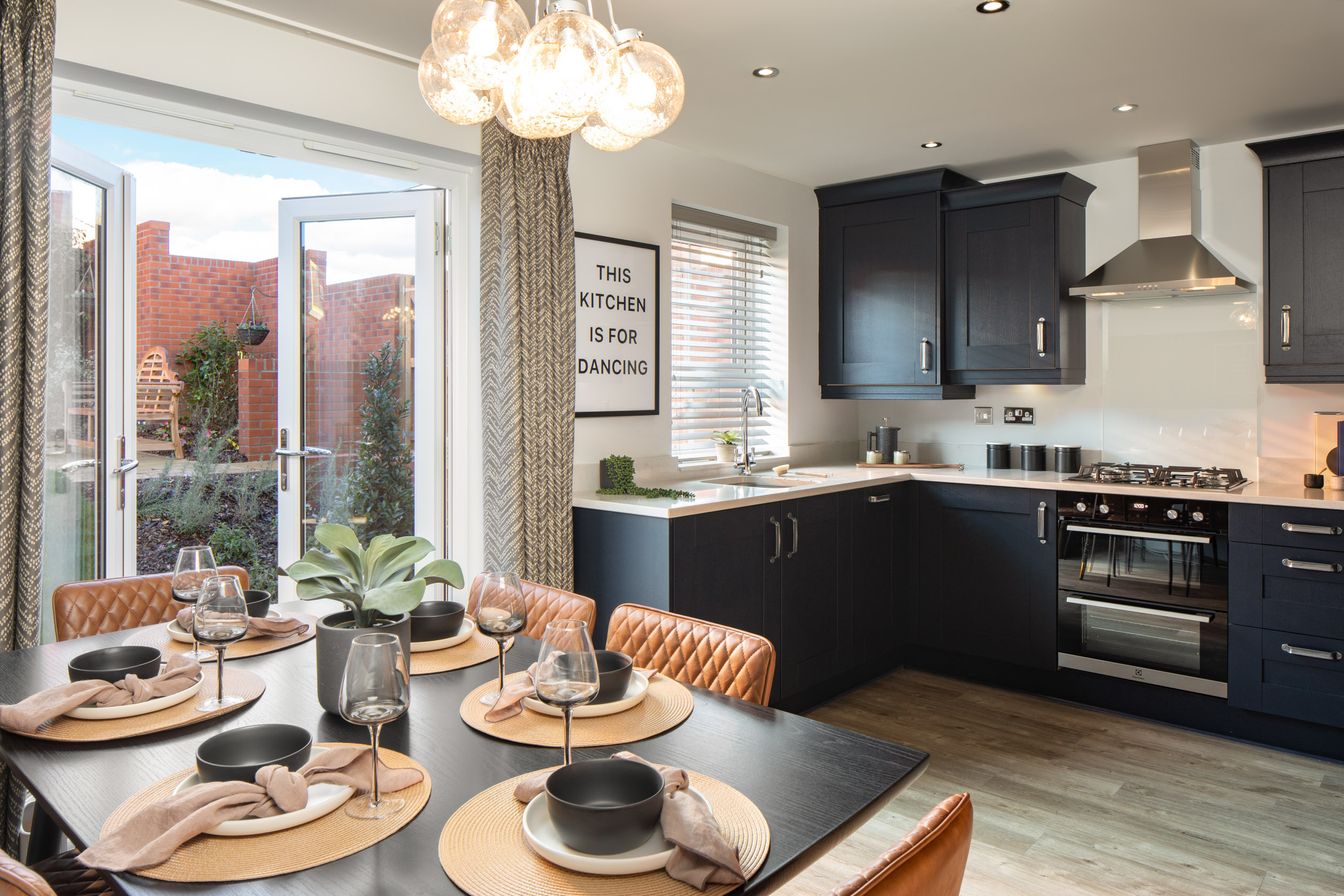 Kitchen diner in the Ellerton three bedroom home