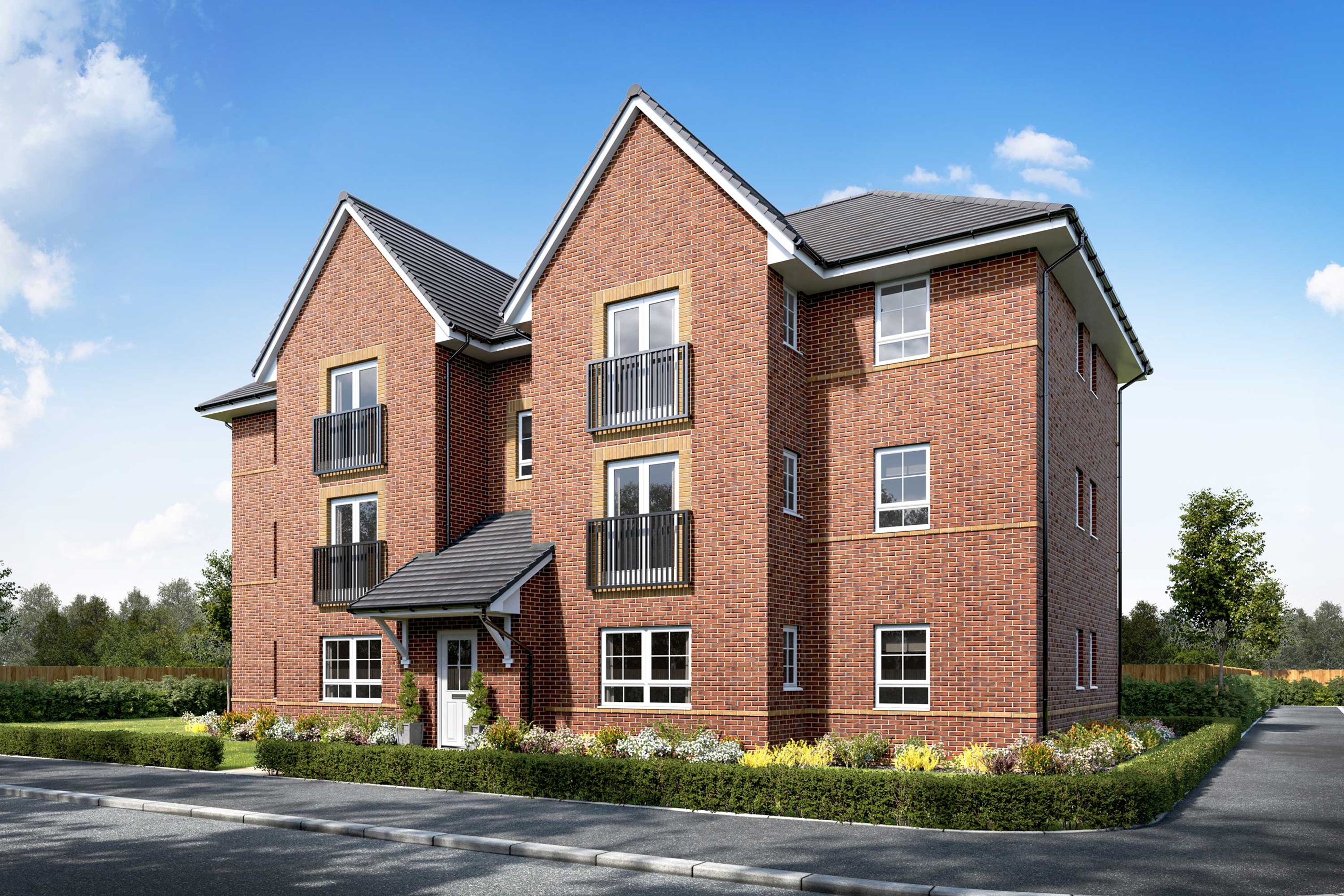 Exterior CGI view of our 2 bed Falkirk Apartments