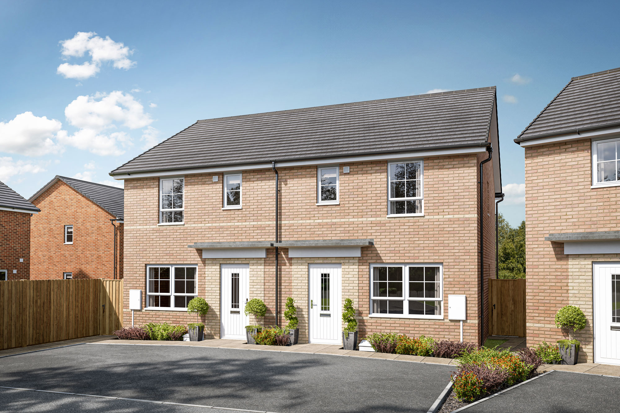 Aston Grange A3 Ellerton Brick CGI