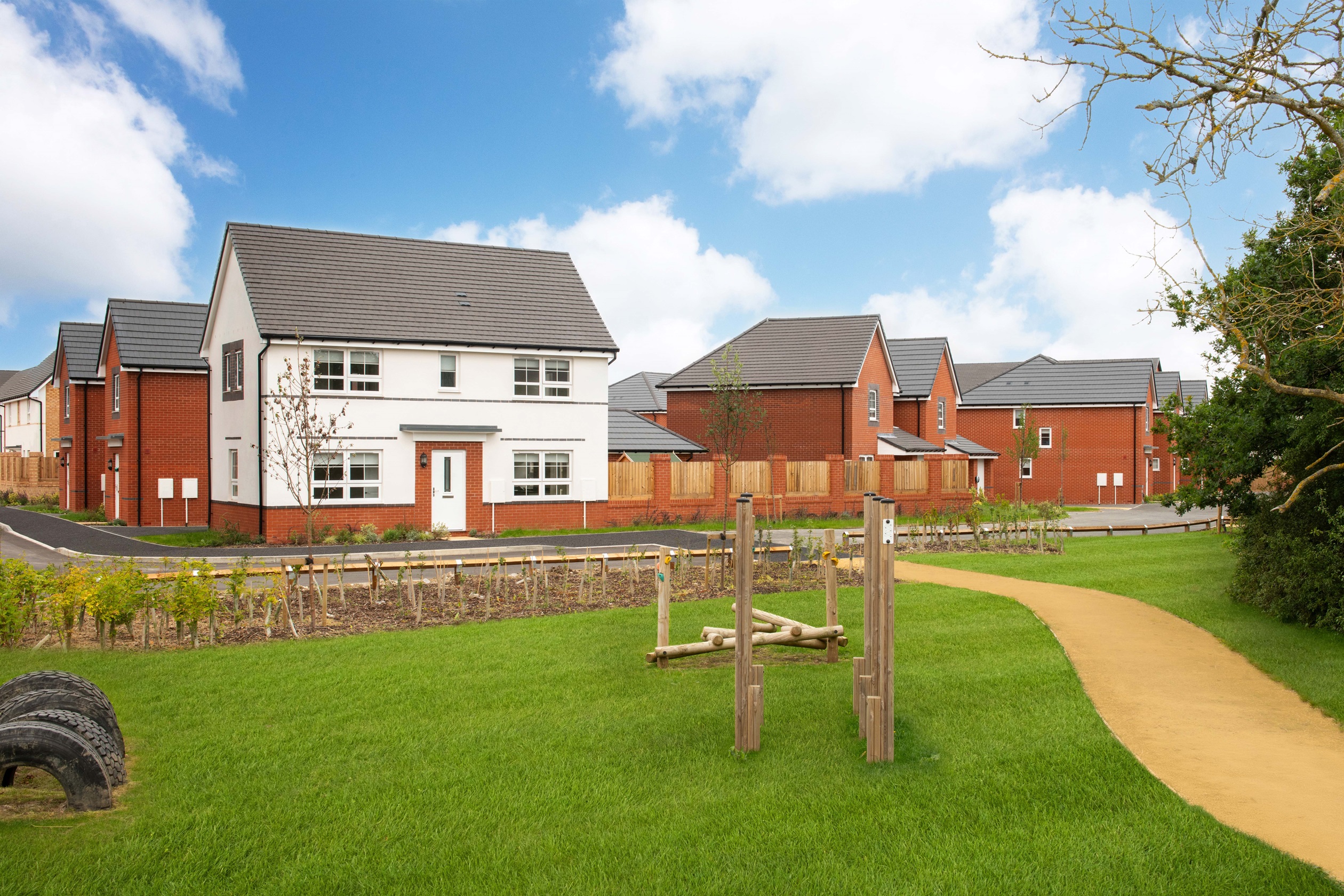 Exterior view of our 3 bed Ennerdale render home