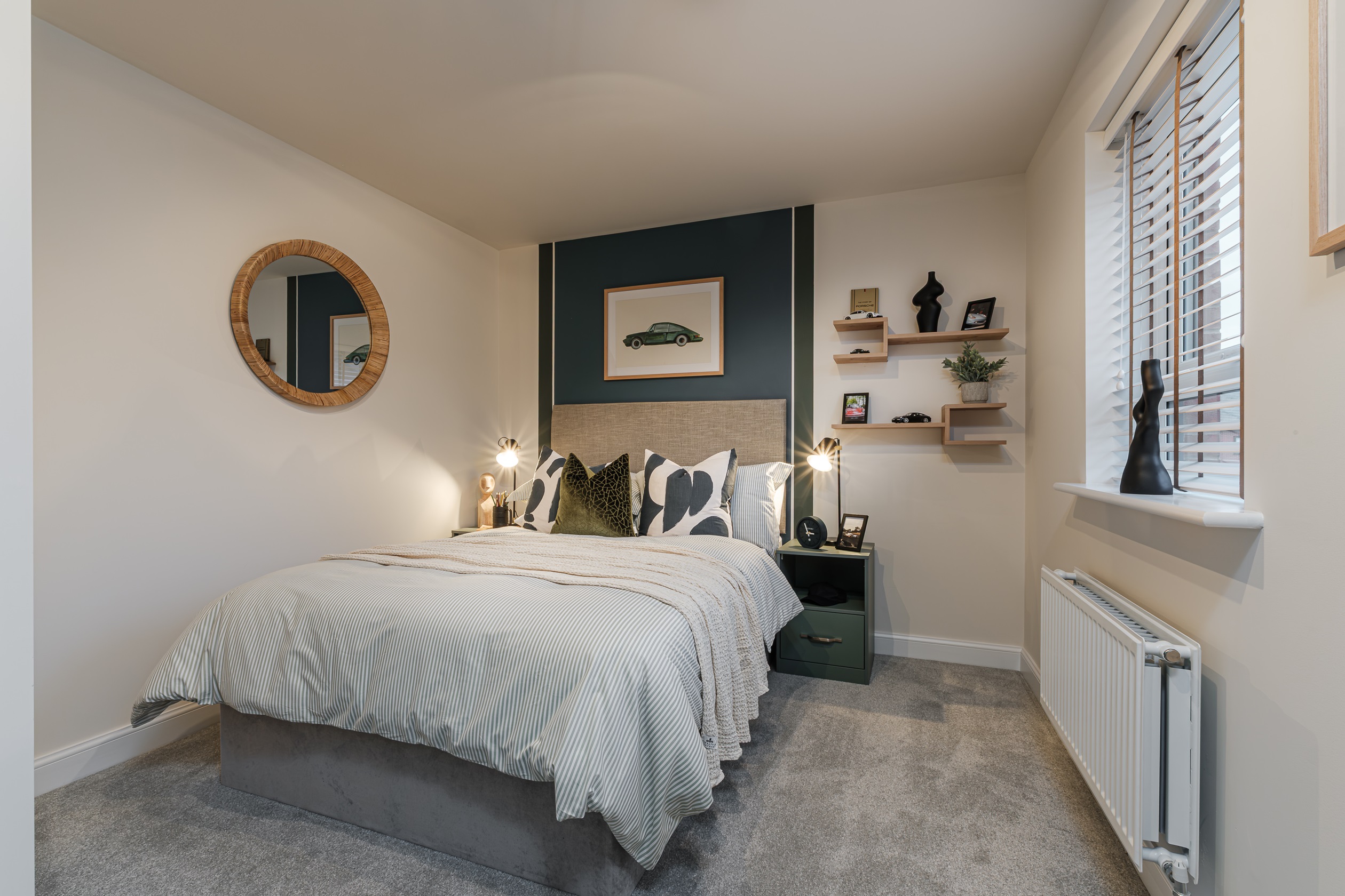 Interior view of bedroom 4 in our 4 bed Hythie home