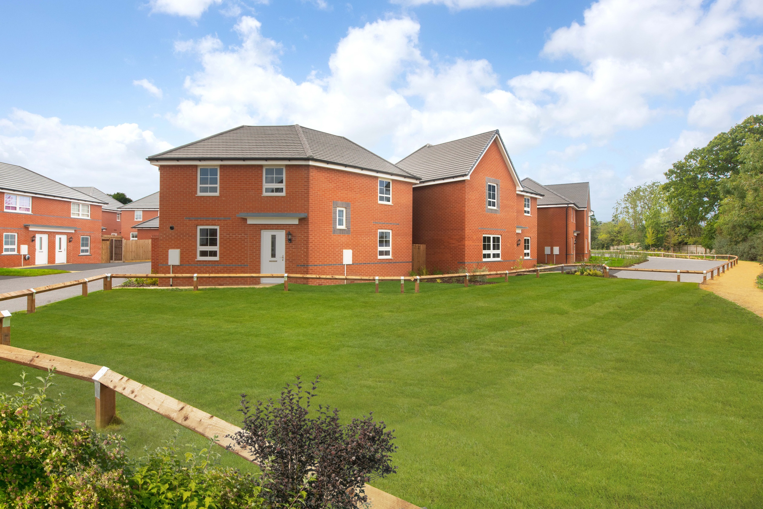 Exterior view of our 4 bed Radleigh home and 3 bed Lutterworth home