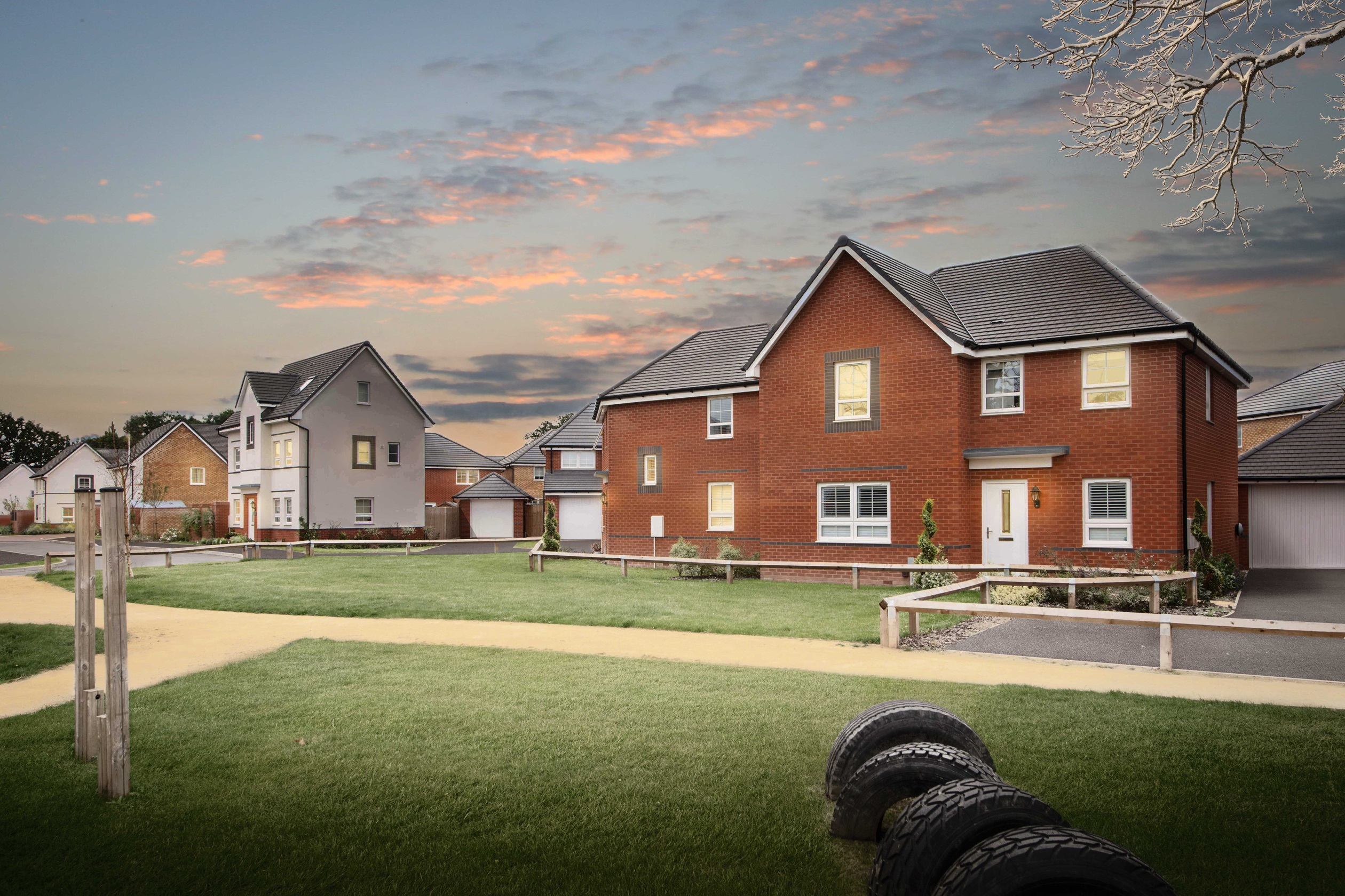Exterior view of our 4 bed Radleigh home
