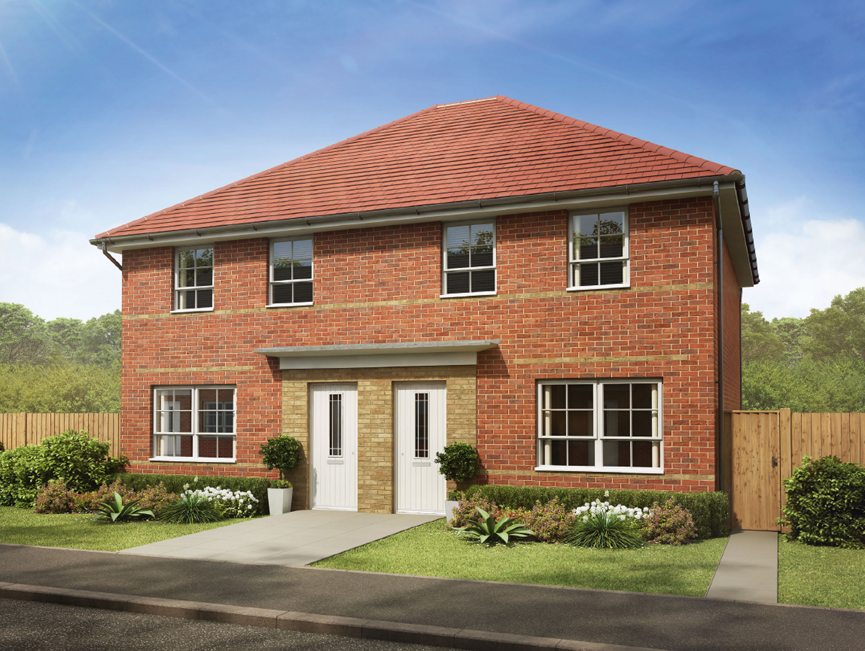 Typical Maidstone style 3 bed home CGI 