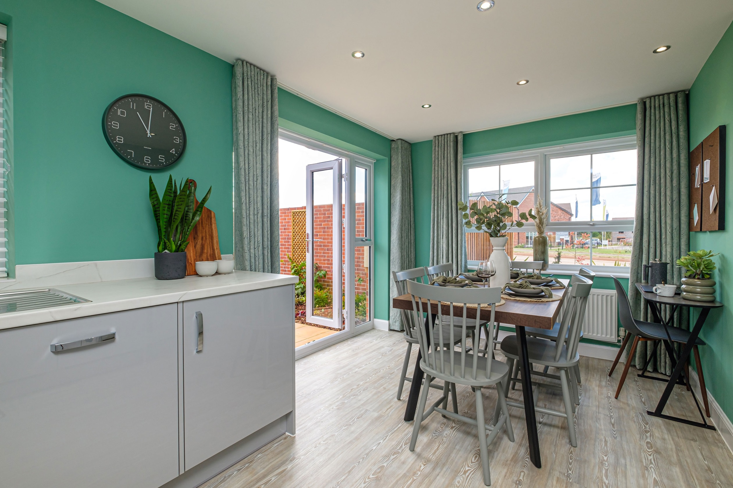 Interior view our the kitchen & dining space in our 3 bed Ennerdale home