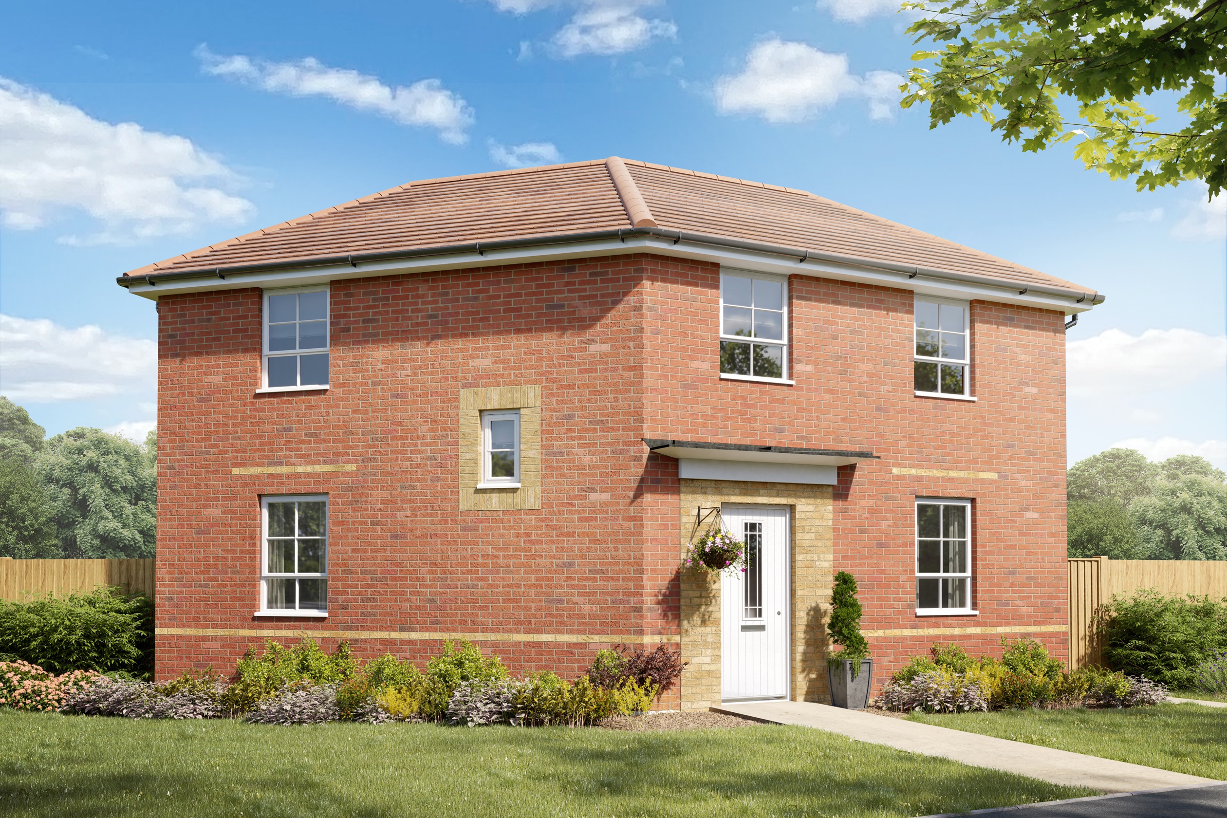 Exterior CGI view of our 3 bed Lutterworth home