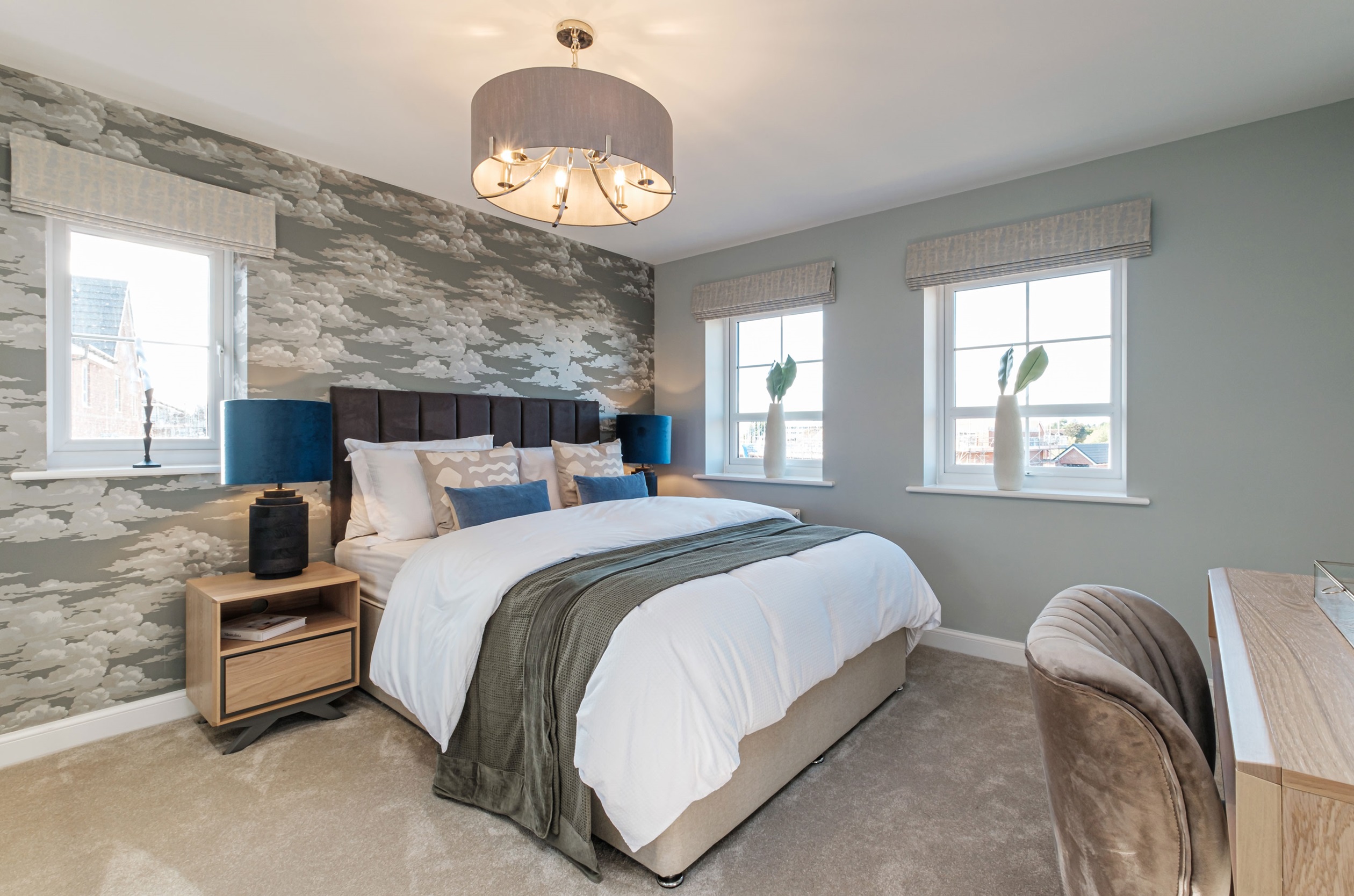 Interior view of bedroom 1 in our 4 bed Radleigh home
