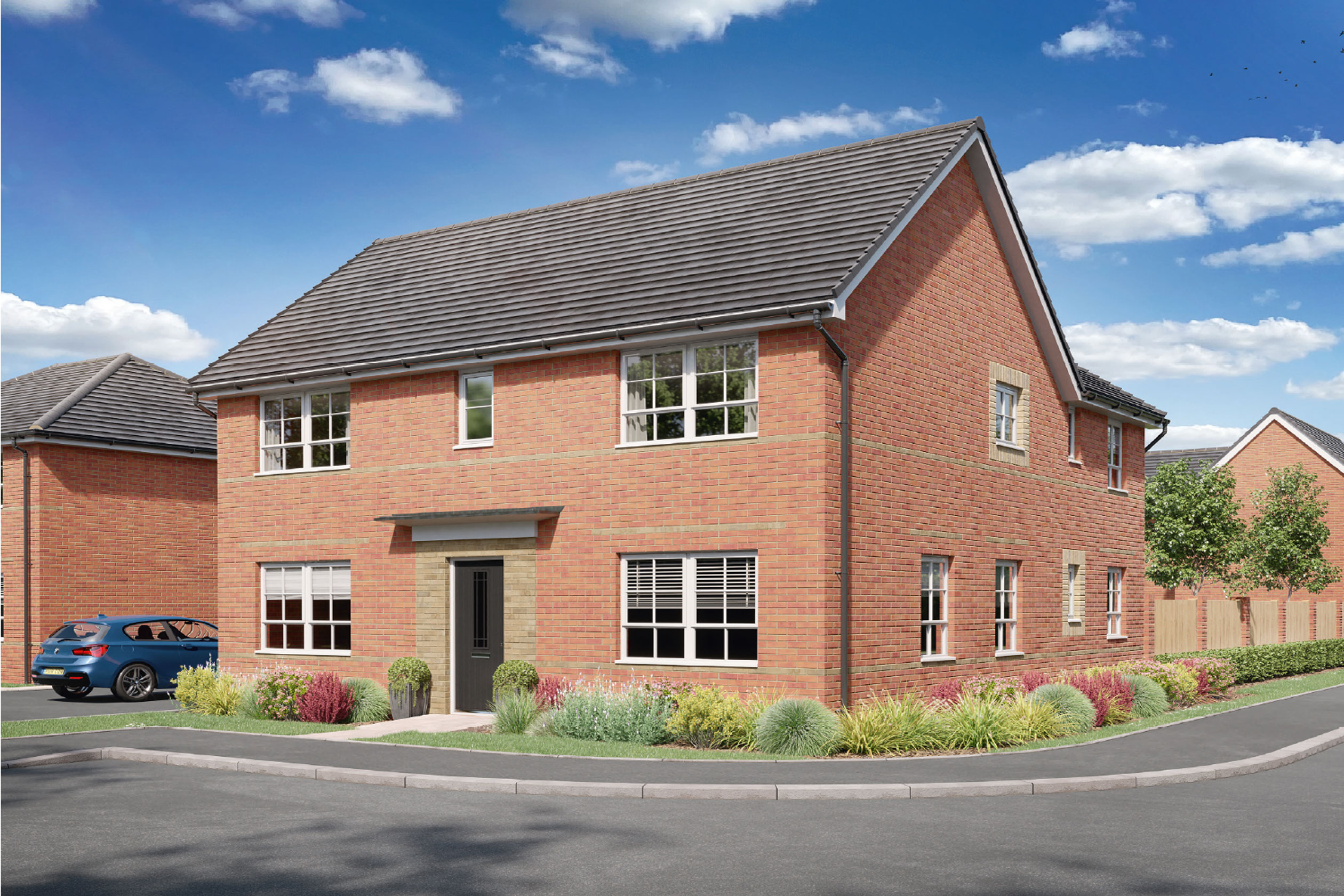 CGI Exterior view of our Alnmouth 4 bedroom home
