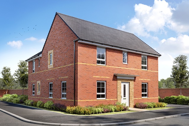 Exterior CGI view of our 4 bed Alfreton home
