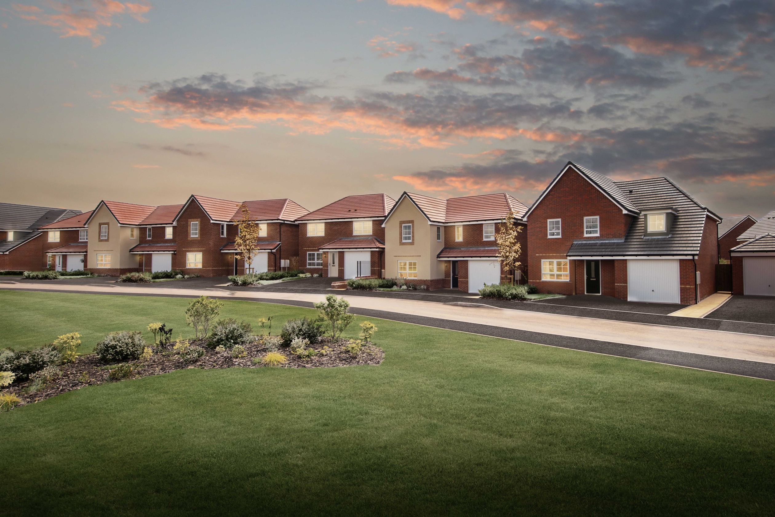 Exterior view of our 4 bed homes at Bertelin Fields in Stafford