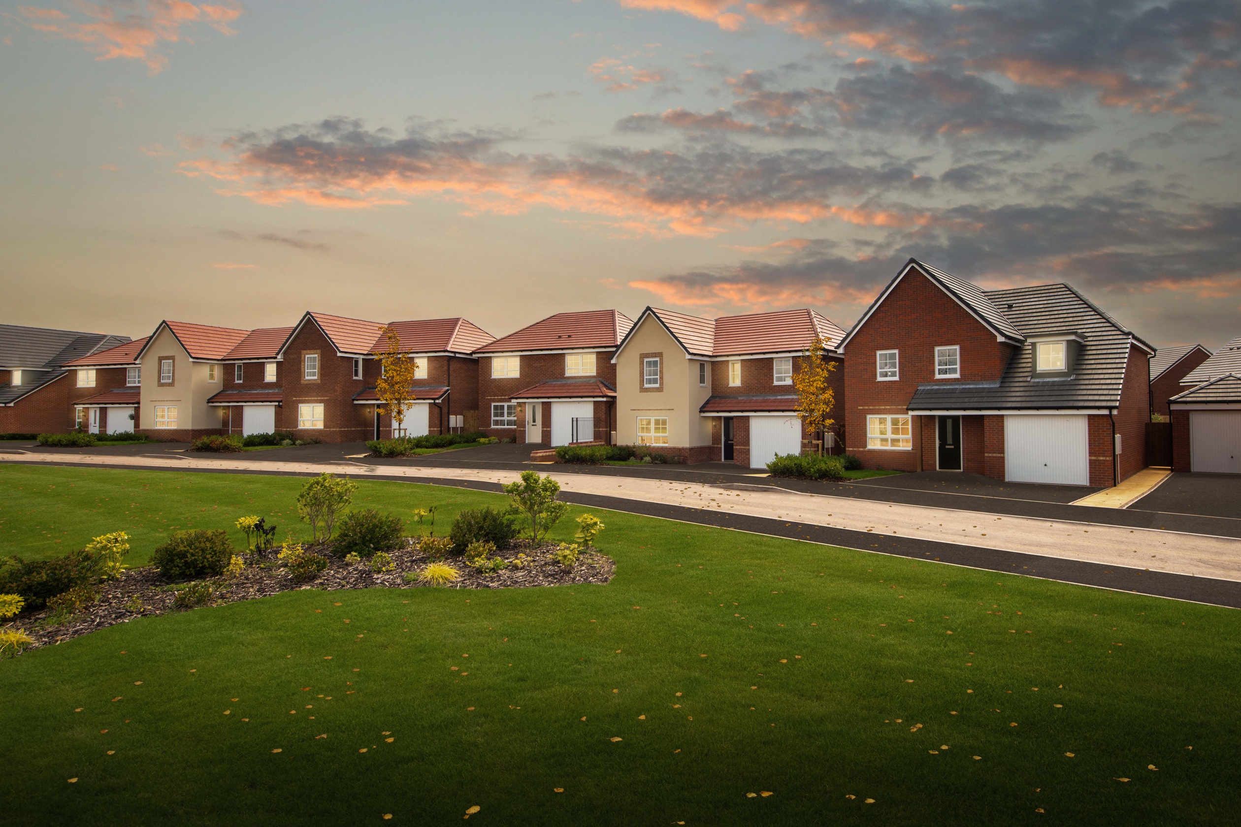 Exterior view of our 4 bed Hale and Kennford homes