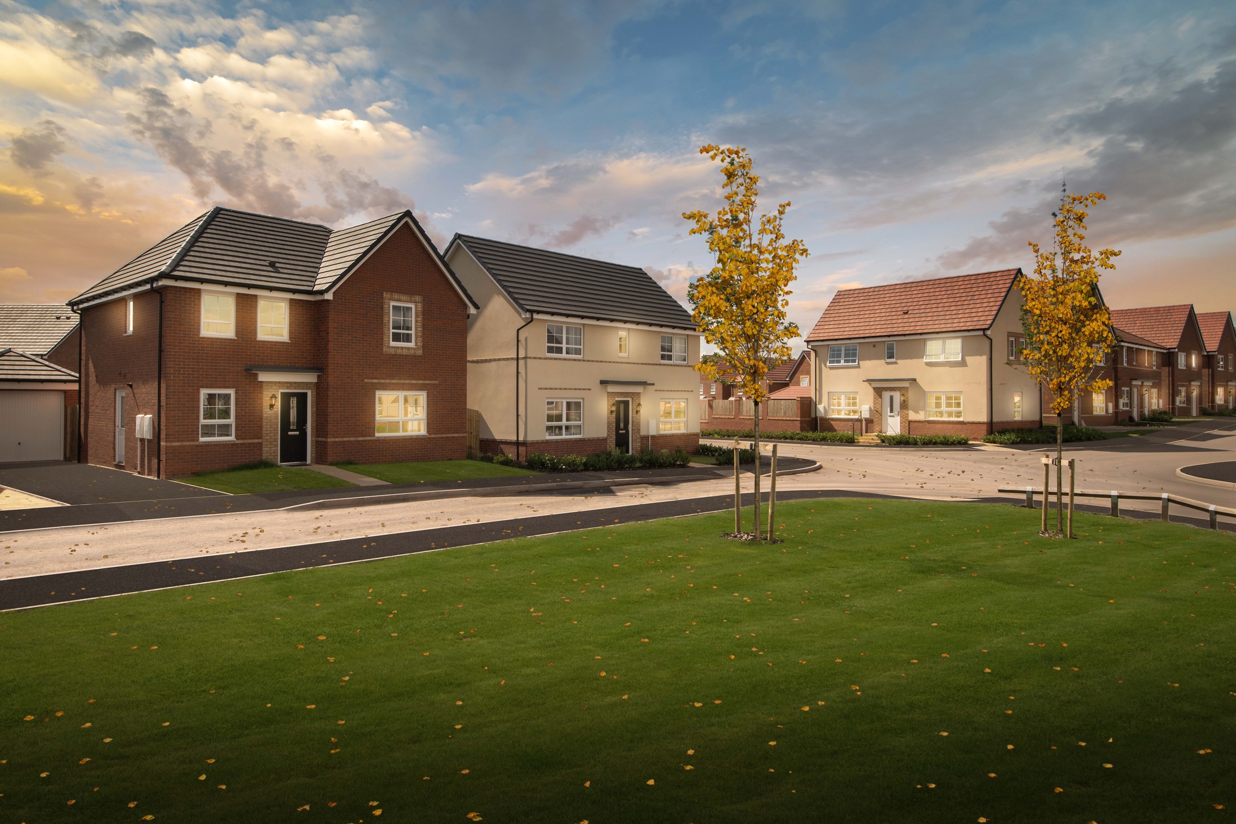 Exterior view of our homes at Bertelin Fields in Beaconside, Stafford
