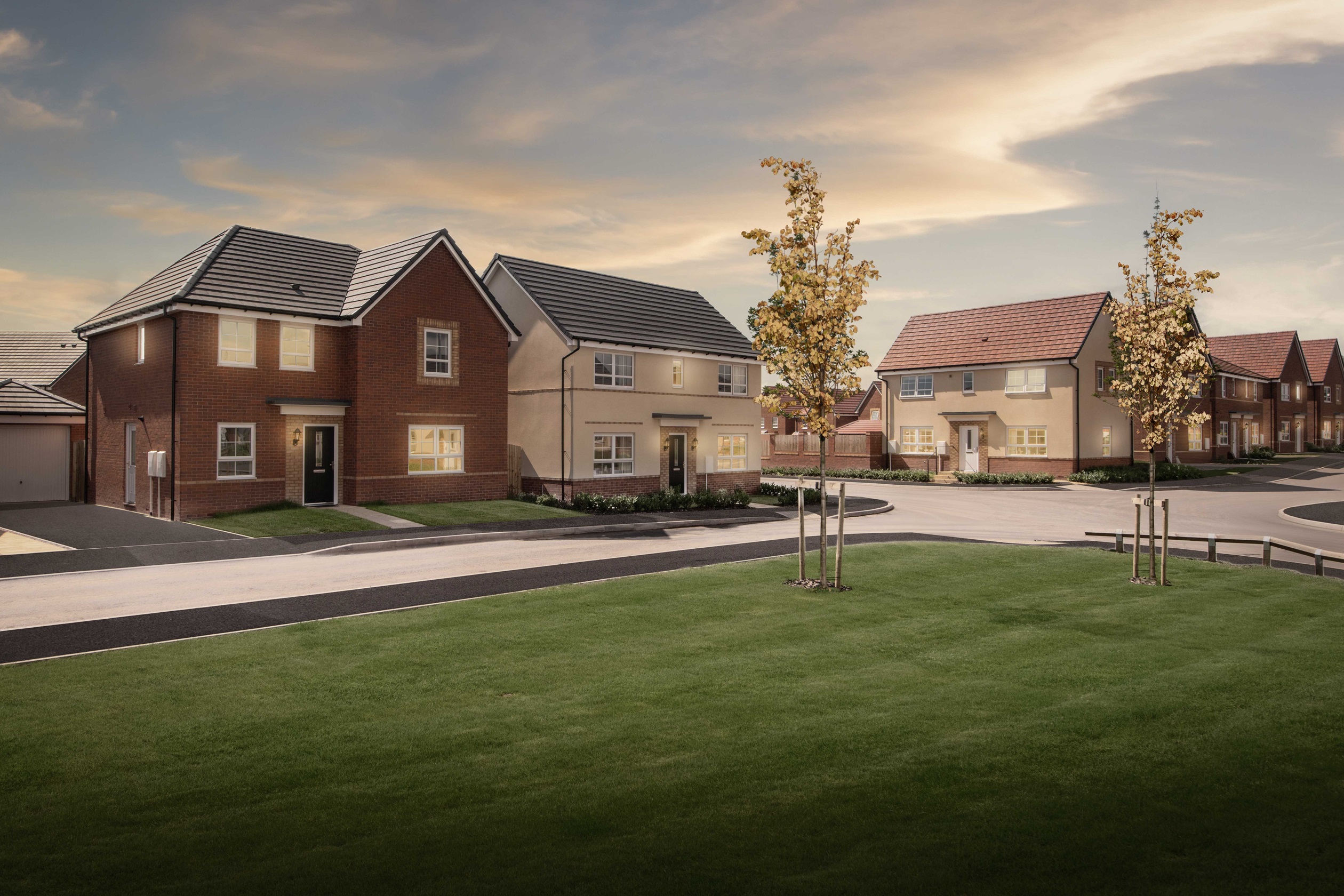 Exterior view of our 4 bed homes at Bertelin Fields in Stafford