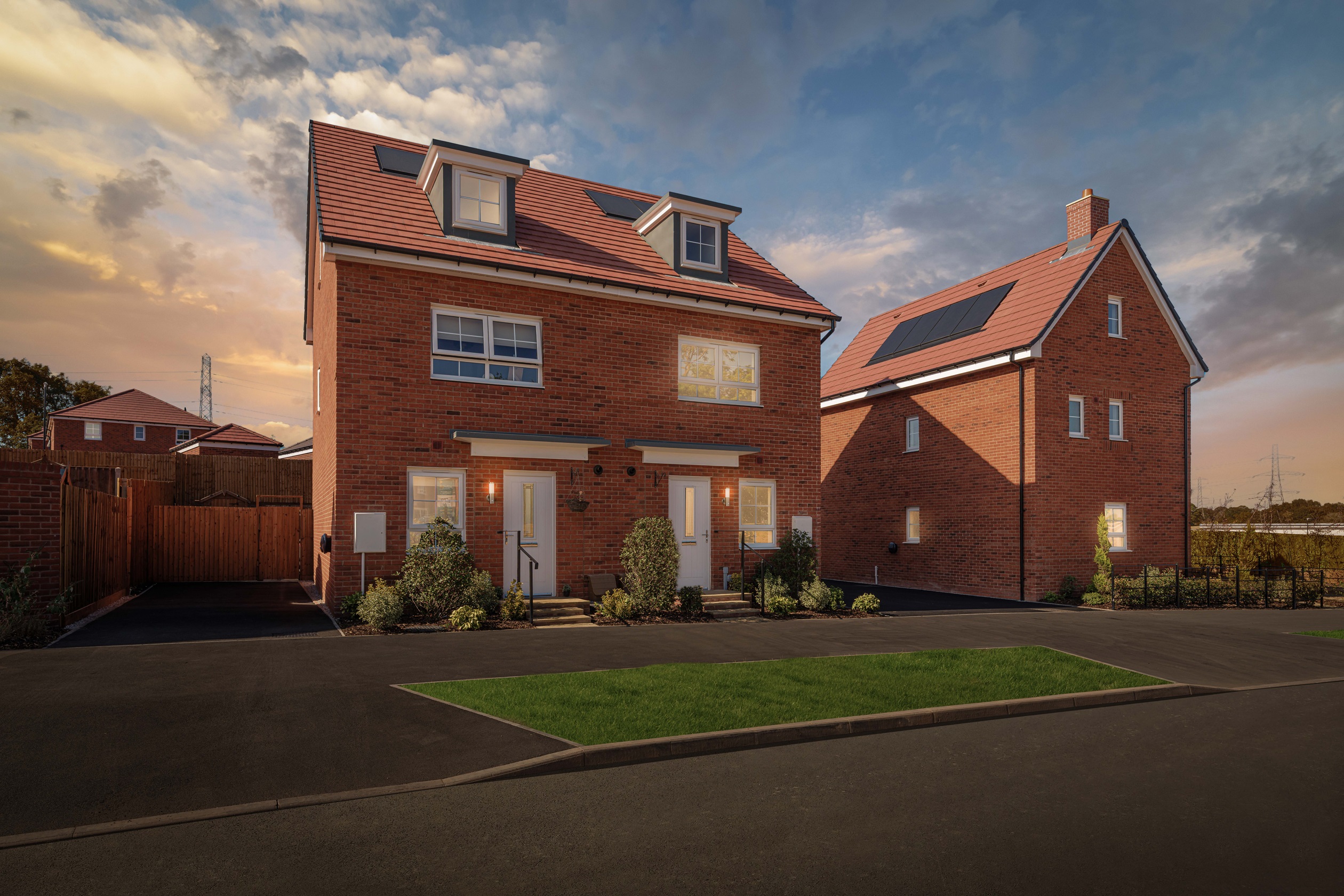 Exterior view of our homes at Pickford Gate, Coventry