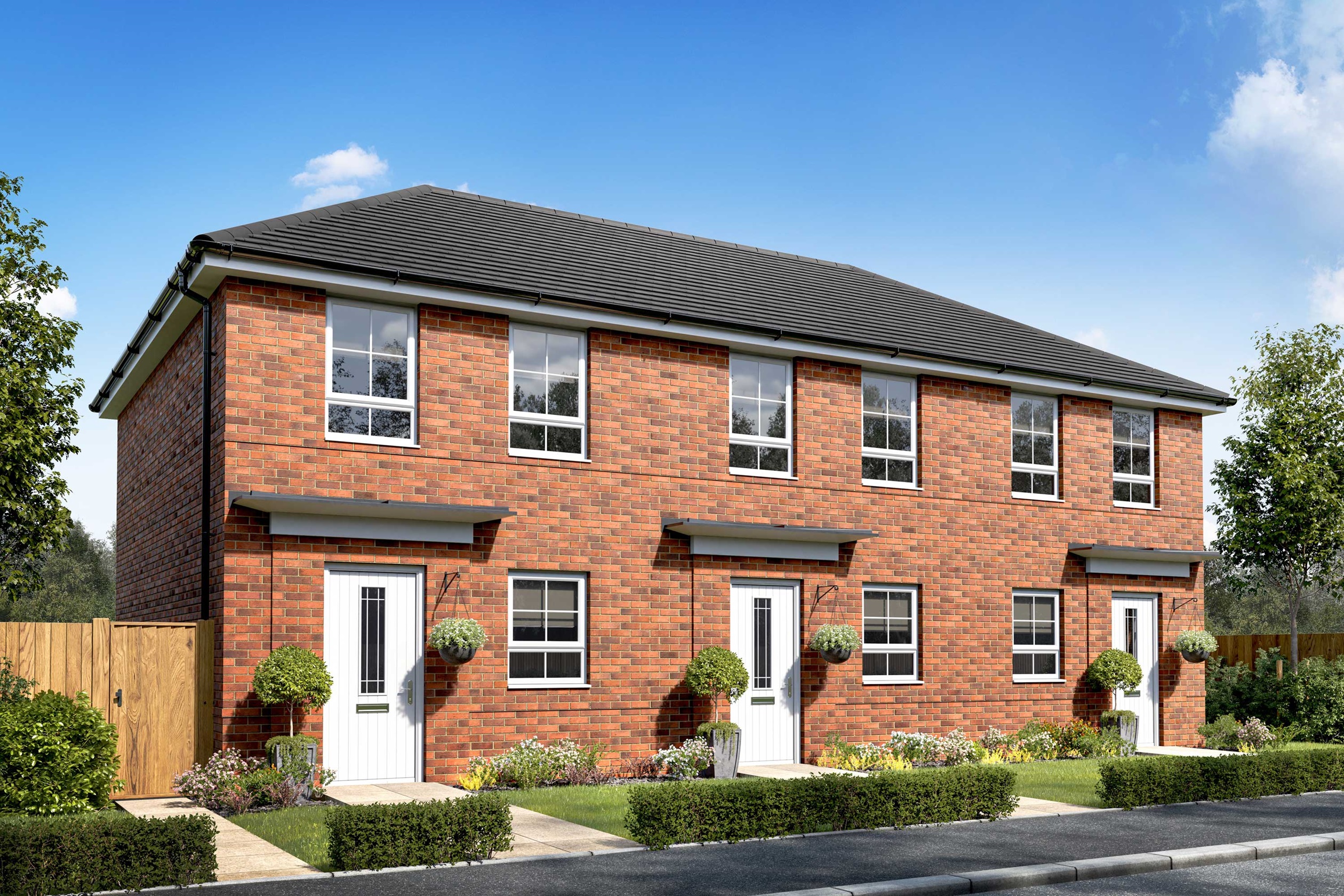 Exterior CGI view of our 2 bed Denford home